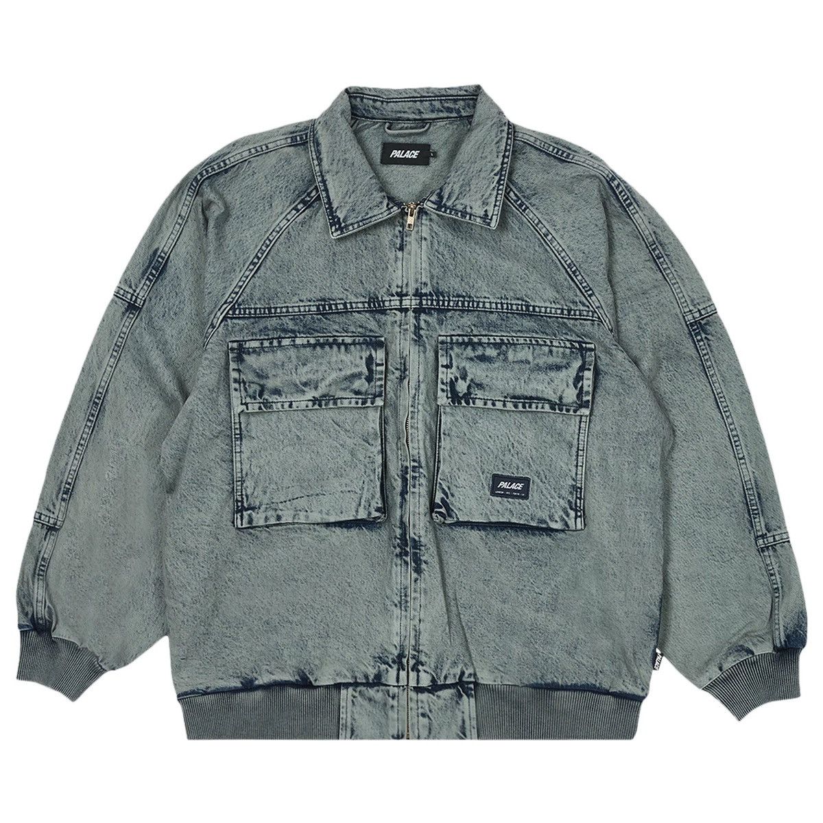 image of Palace Acid Jacket in Blue, Men's (Size Large)