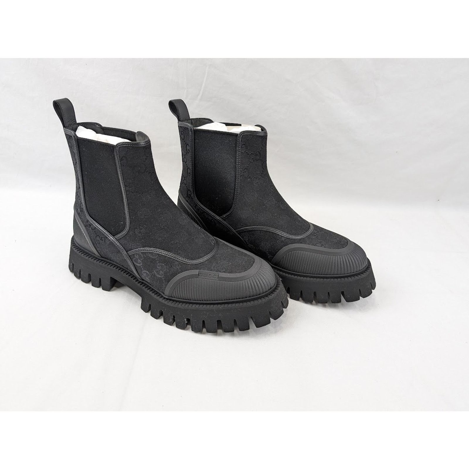 Gucci o1rshd1 New Canvas GG Boots in Black Size US 9 / EU 42 - 10 Thumbnail