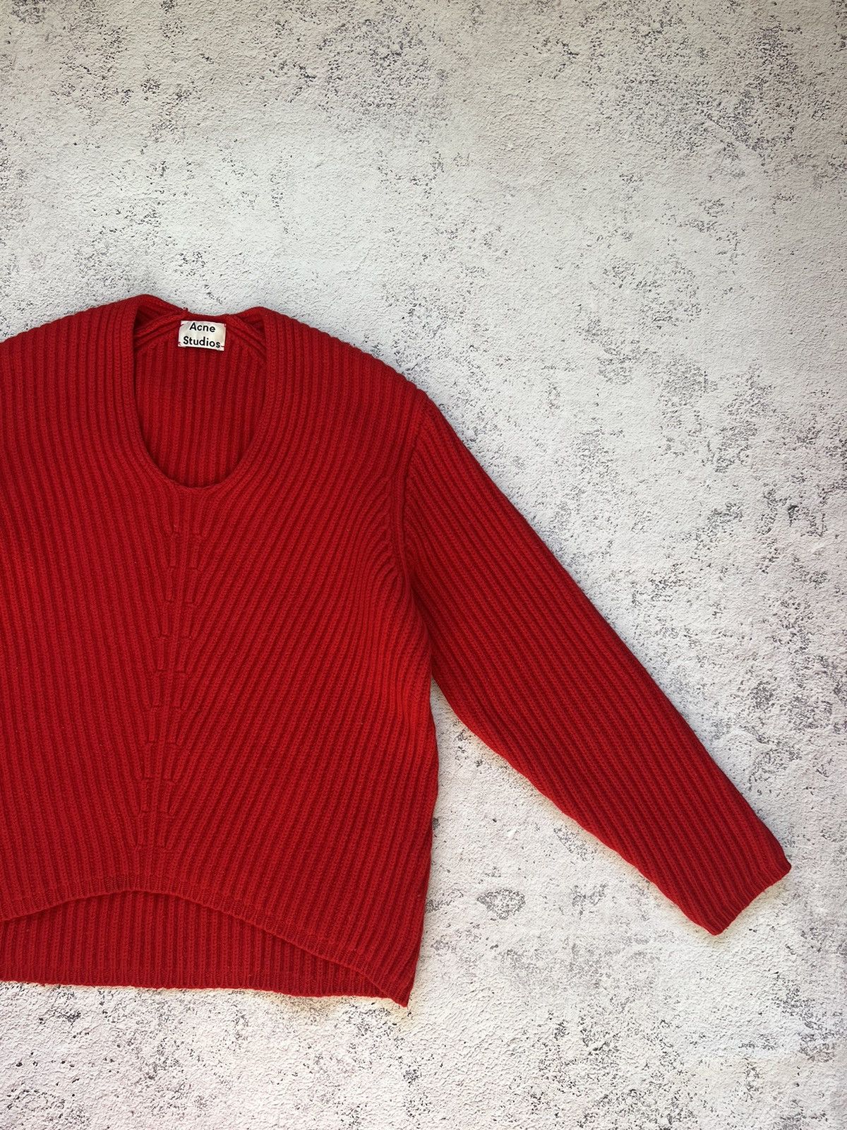 Acne Studios Women's Acne Studios Deborah L-wool Sweater Red Size S / US 4 / IT 40 - 5 Thumbnail