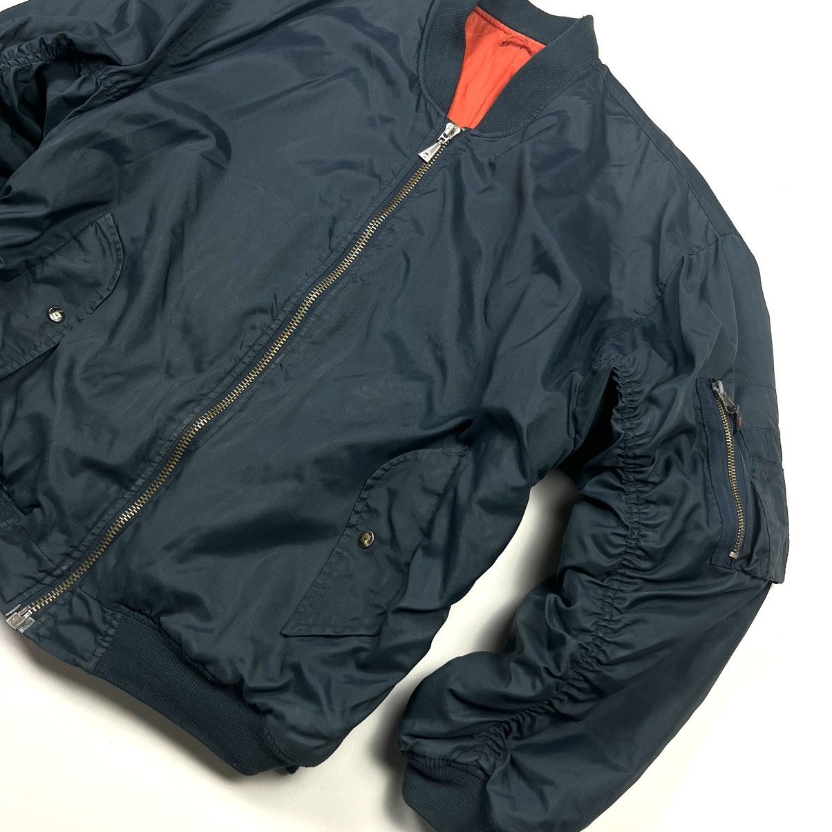 Vintage Vintage Bomber Jacket Black Military Aviator Size US L / EU 52-54 / 3 - 3 Thumbnail