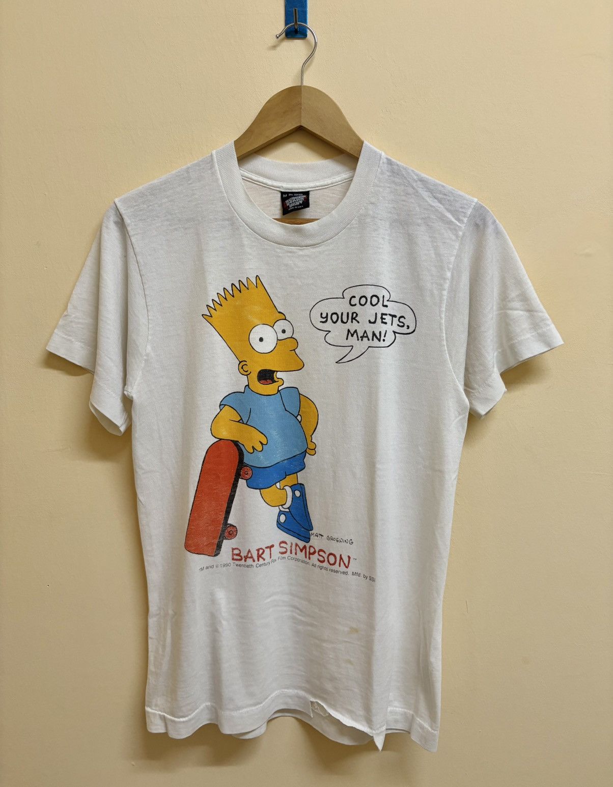 Vintage Vintage 1990 The Simpsons Bart Skateboard Cartoon Size US M / EU 48-50 / 2 - 1 Thumbnail