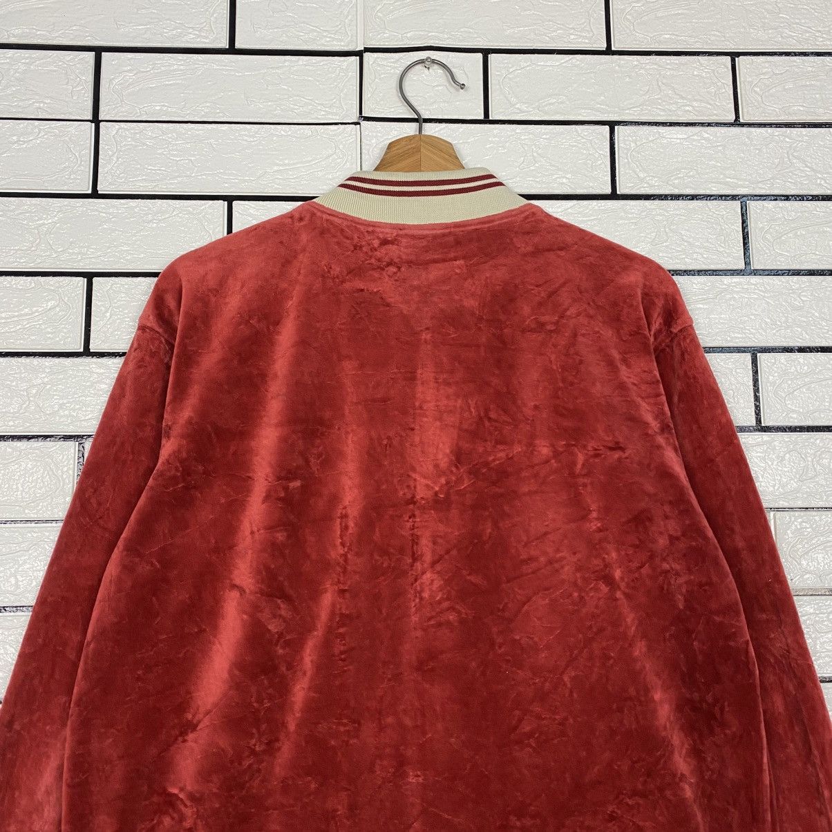 Reebok 📌Vintage Velvet Bomber Jacket Reebok Classic Size US L / EU 52-54 / 3 - 10 Thumbnail