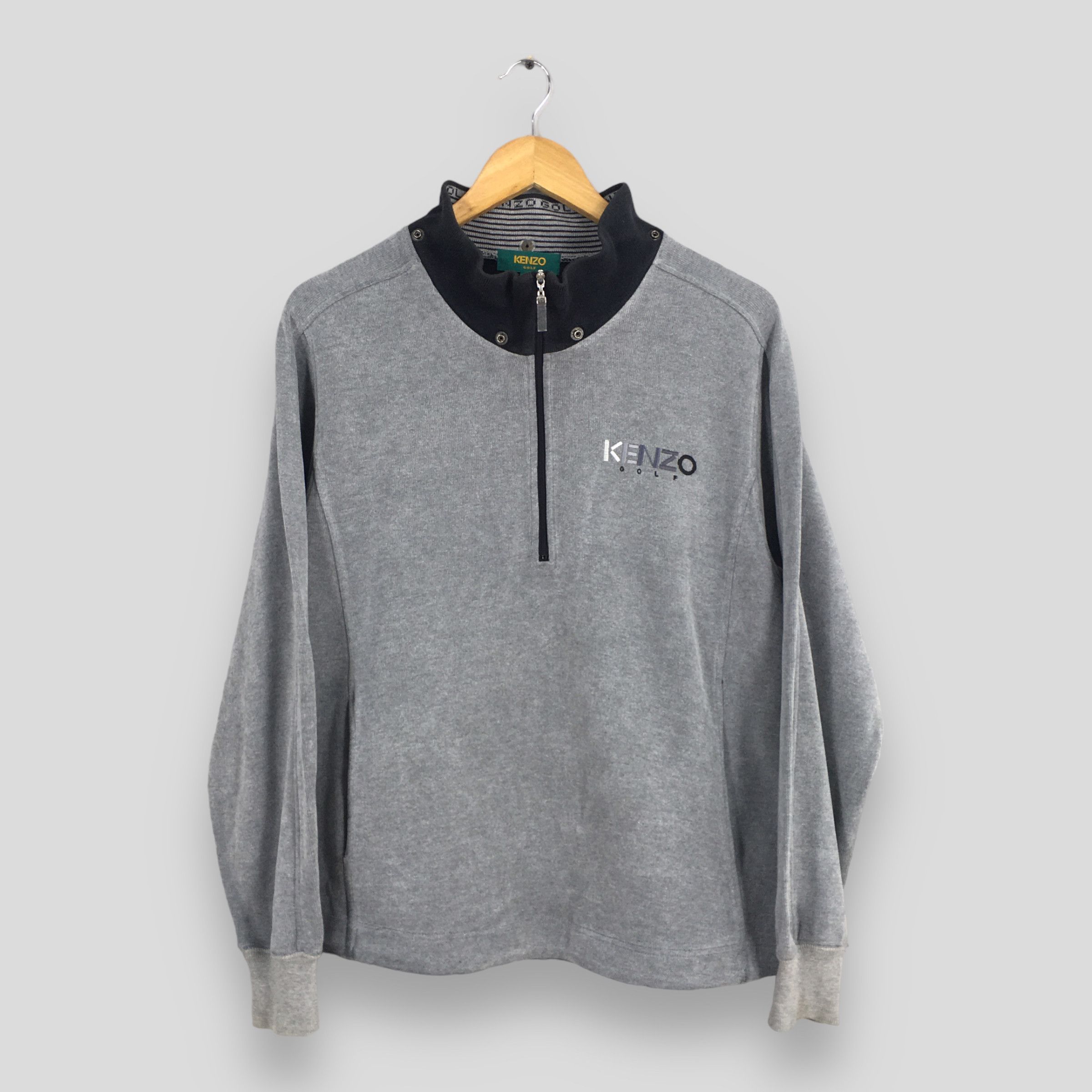 Kenzo × Vintage Vintage Kenzo Golf Half Zipper Sweatshirt Small Size US S / EU 44-46 / 1 - 1 Thumbnail