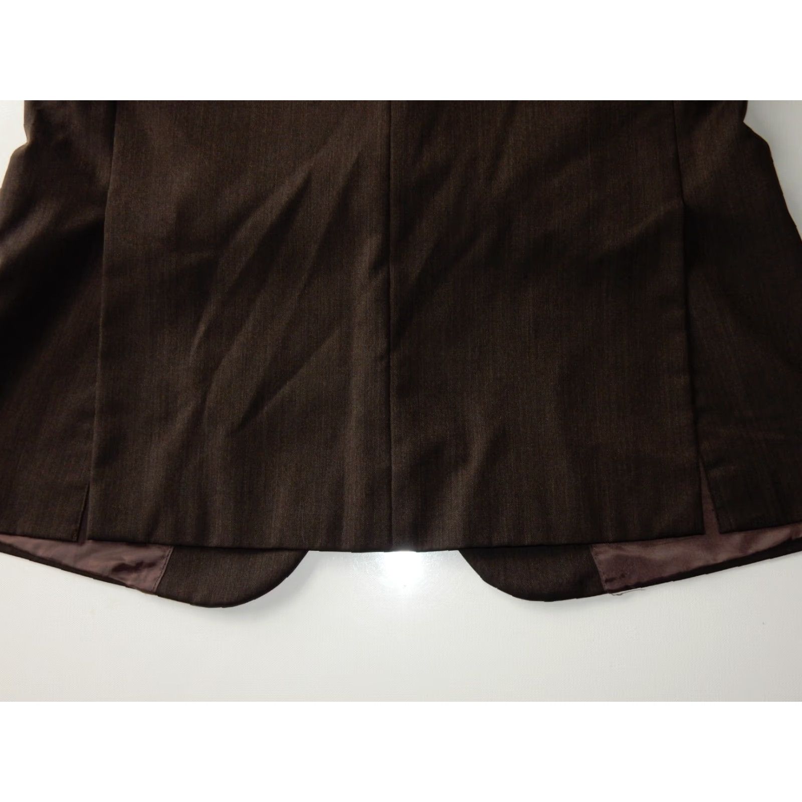 Brooks Brothers Brooks Brothers Men's Blazer Coat Jacket Size 43R Wool Brown Regular 1 Piece Button Front Dual Vent Mens Size 46R - 5 Thumbnail