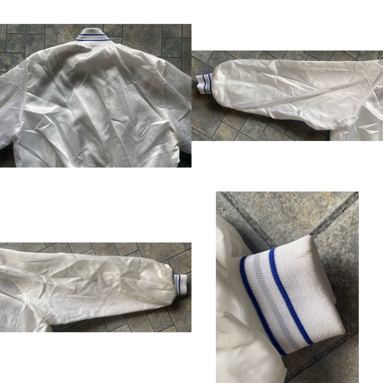 Vintage VINTAGE Artex Jacket Men’s XL US Air Force Wurtsmith AFB White Blue Flaws Wear Size US XL / EU 56 / 4 - 11 Thumbnail