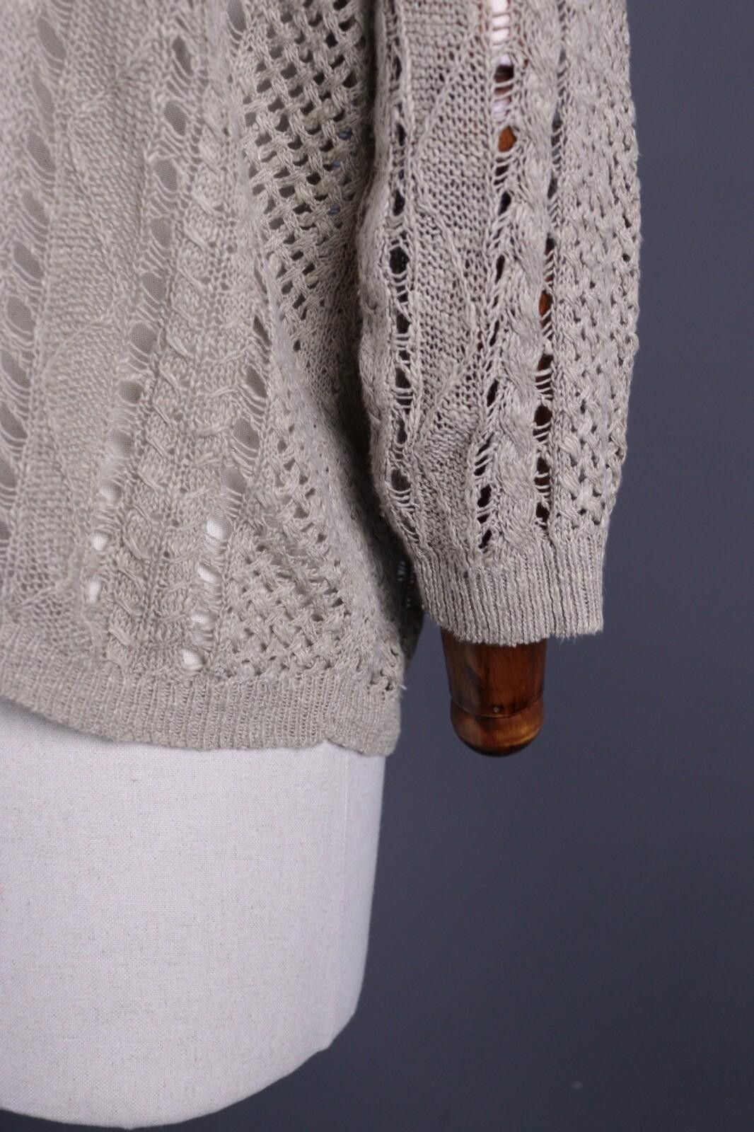Denim & Supply Ralph Lauren Denim & Supply Ralph Lauren Gray Linen Knit Sweater Size M Size M / US 6-8 / IT 42-44 - 10 Thumbnail