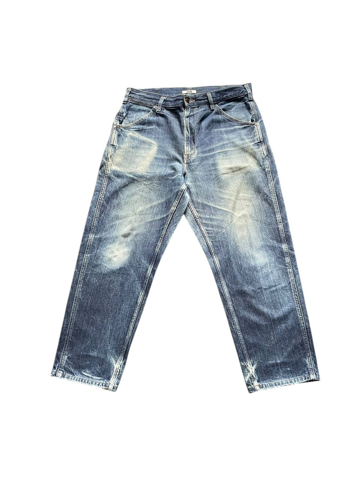 Japanese Brand × Uniqlo Uniqlo Faded Baggy Denim Size US 36 / EU 52 - 1 Thumbnail