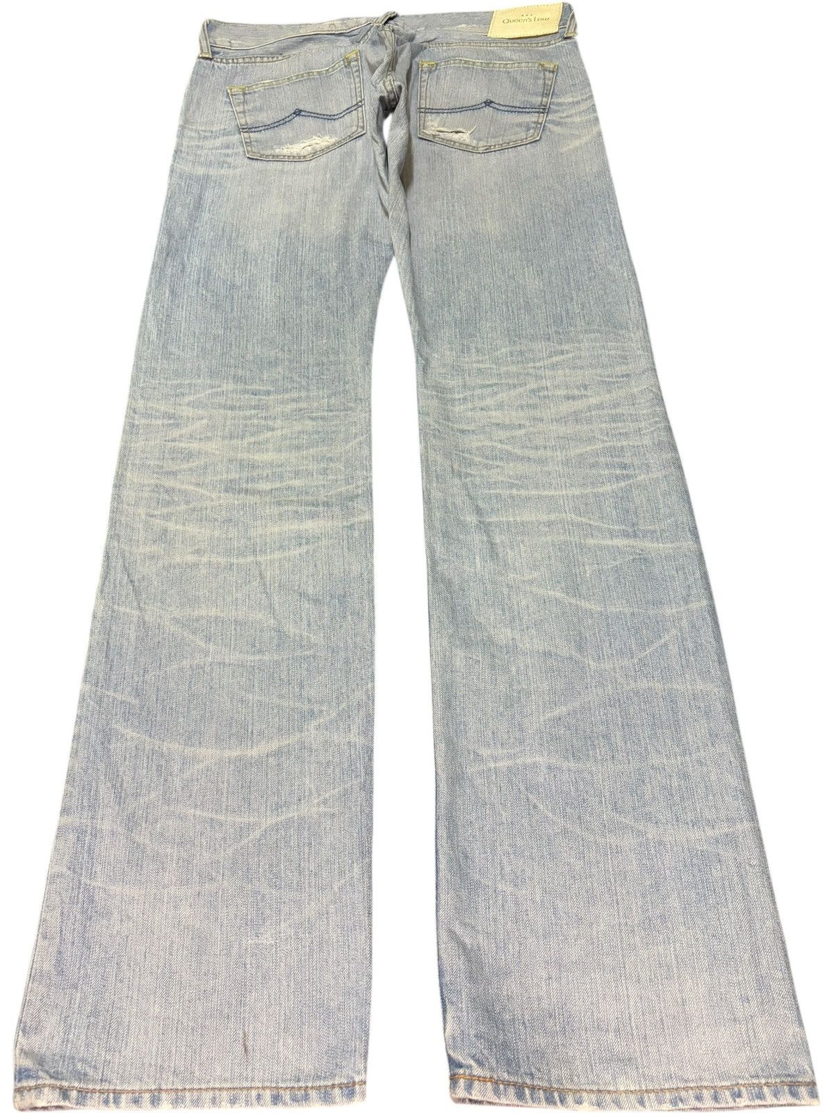 Edwin Vintage Japanese Brand Faded Wash Distressed Jeans Size 32" / US 10 / IT 46 - 2 Thumbnail