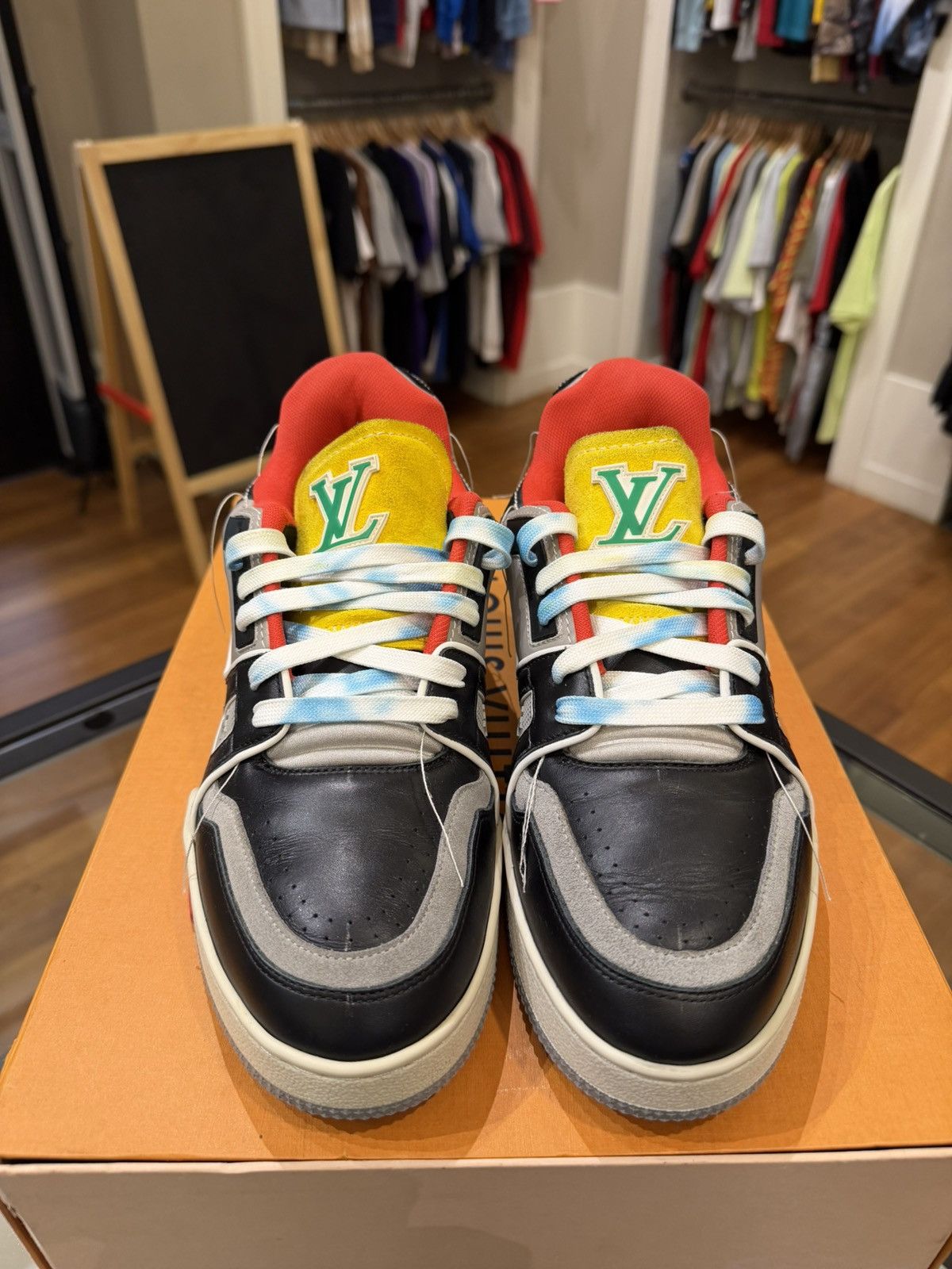 Louis Vuitton Louis Vuitton SS21 Virgil Abloh Upcycling LV Trainers Size US 7.5 / EU 40-41 - 5 Thumbnail