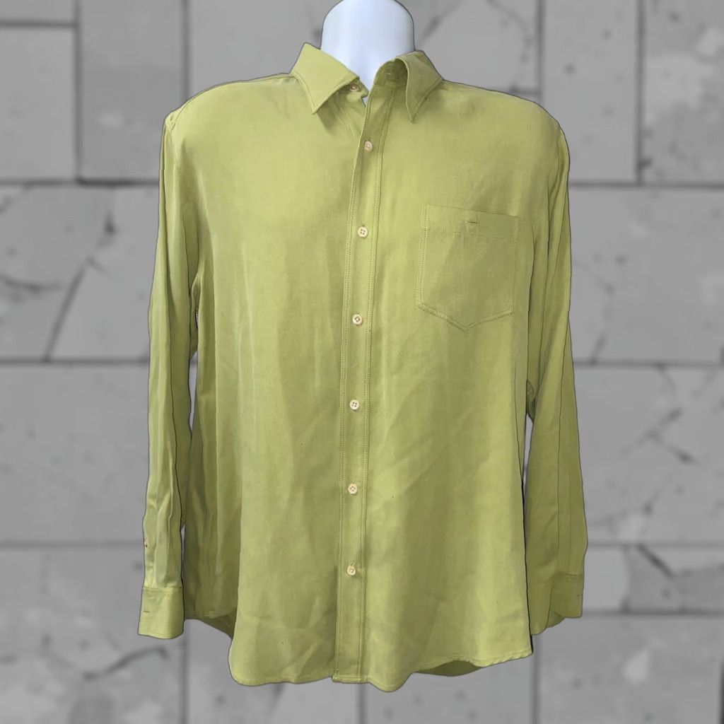 Tommy Bahama Tommy Bahama Shirt Mens Button-Up Hawaiian Green M Button-Down Long Sleeve Sz M Size US M / EU 48-50 / 2 - 1 Thumbnail