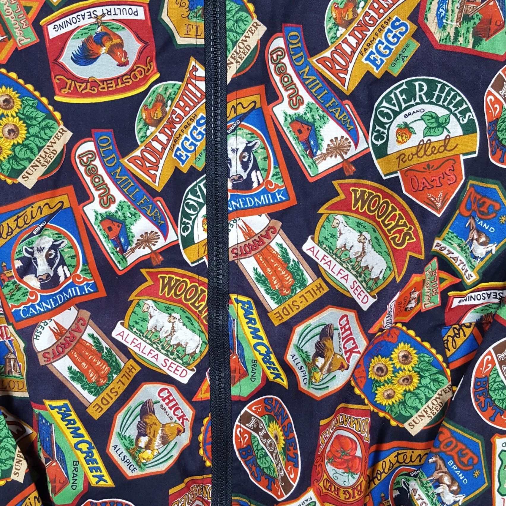 Vintage Vintage Infinity Chic Windbreaker Jacket Women's One Size 80s Farm Patch USA Made Outdoor Retro 90s Y2K Cowboy Garden Size ONE SIZE - 3 Thumbnail