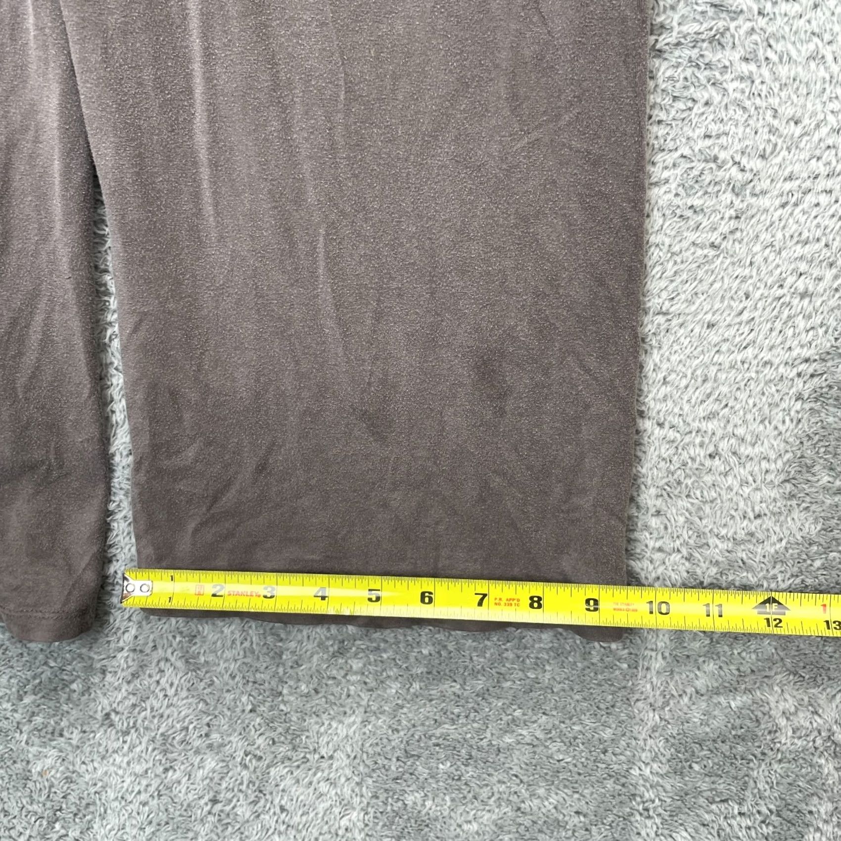 Eileen Fisher Eileen Fisher Pants Womens XS Brown Stretch Jersey Knit Straight Leg High Rise Pants Redo? Size XXS / US 00 / IT 34 - 7 Thumbnail