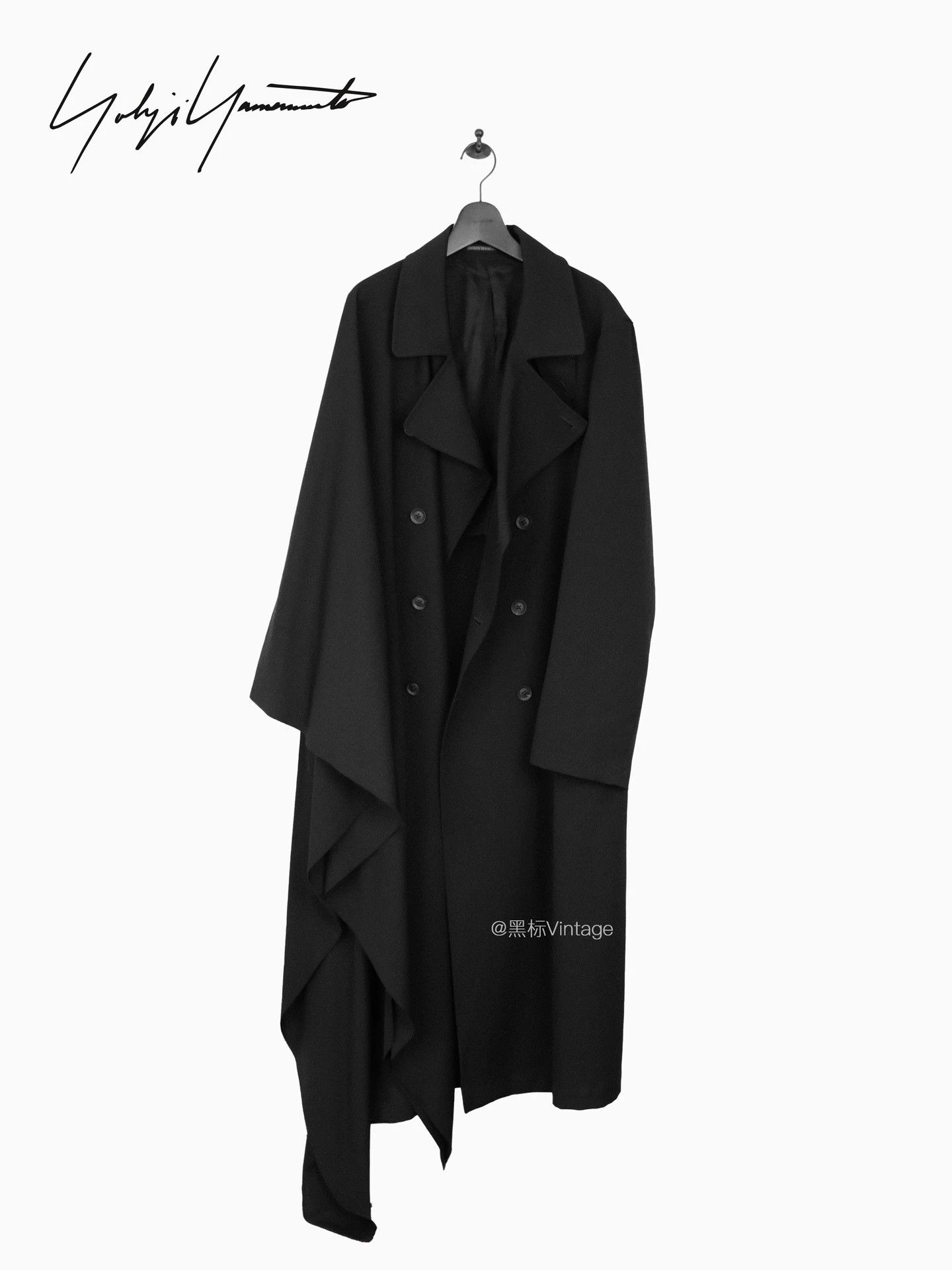 Yohji Yamamoto Yohji Yamamoto Vtg Cape Sleeve Double Breasted Coat Size US S / EU 44-46 / 1 - 3 Thumbnail