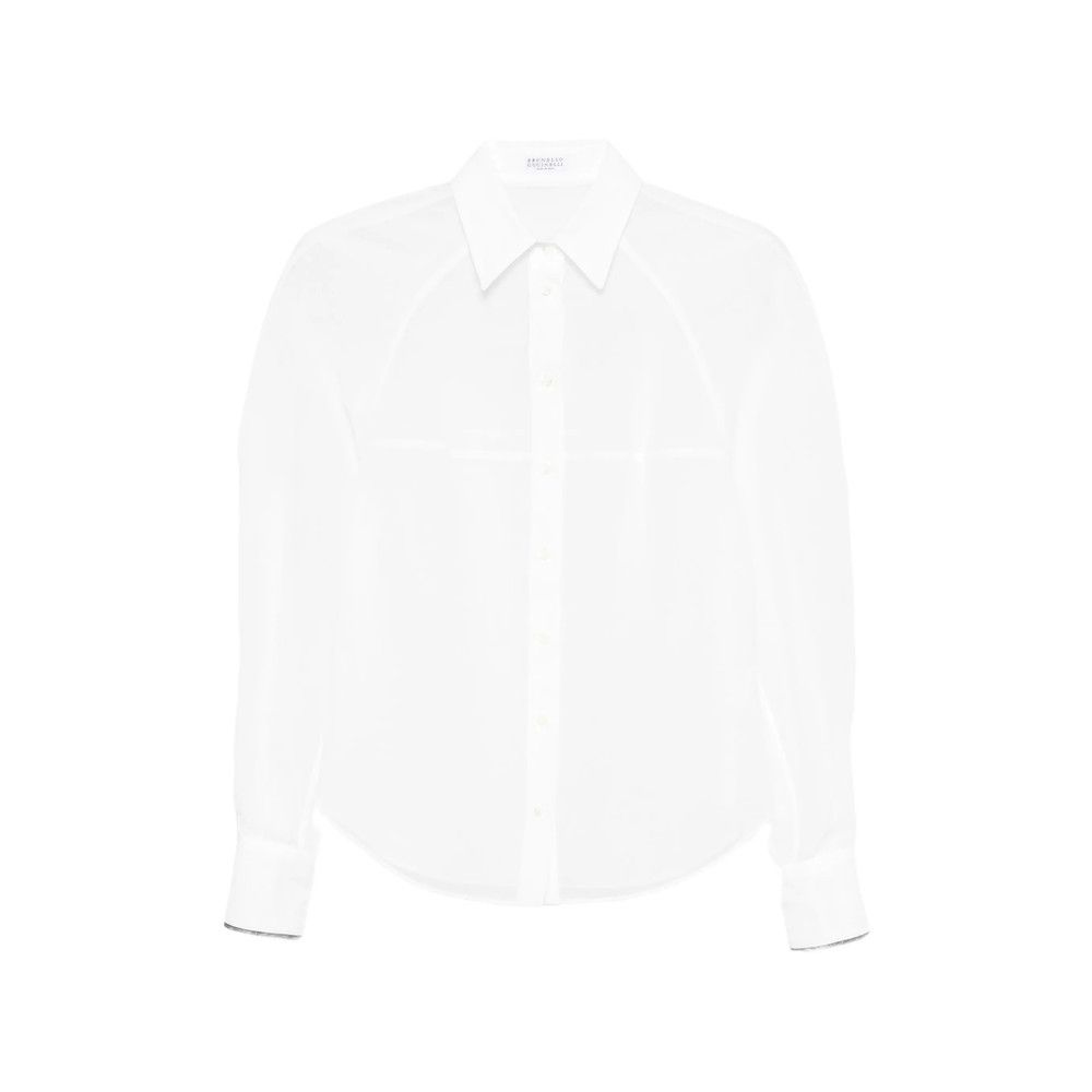 Brunello Cucinelli Brunello Cucinelli WHITE Tops - Shirts Size S / US 4 / IT 40 - 1 Thumbnail