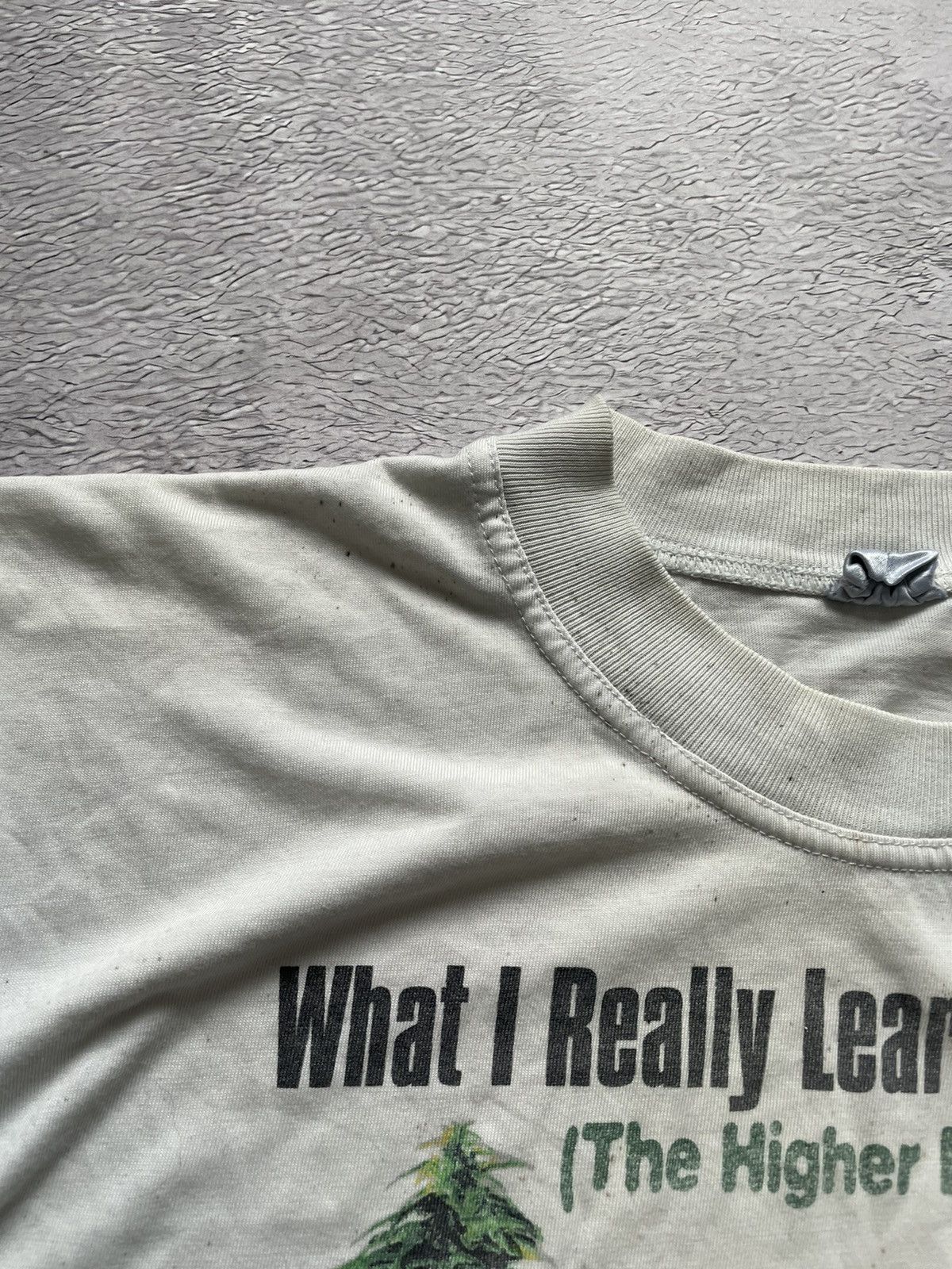 Vintage Vintage Tee «What I Really Learned In School» 90’s Rare Size US M / EU 48-50 / 2 - 8 Thumbnail