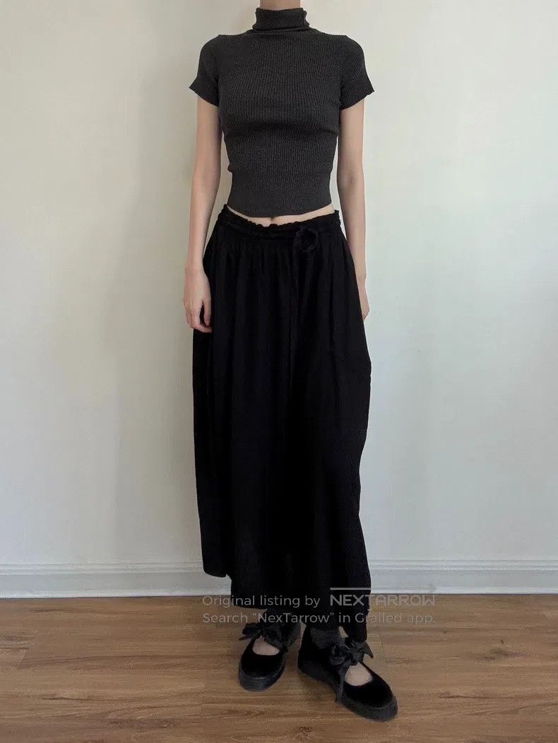 Yohji Yamamoto Yohji Yamamoto size 2 Vertical cut half skirt Size 24" / US 00 / IT 34 - 4 Thumbnail