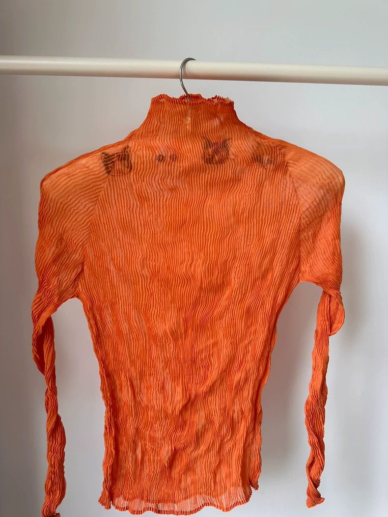 Issey Miyake Issey Miyake size:2 Orange main line willow long-sleeved s Size XS / US 0-2 / IT 36-38 - 2 Thumbnail