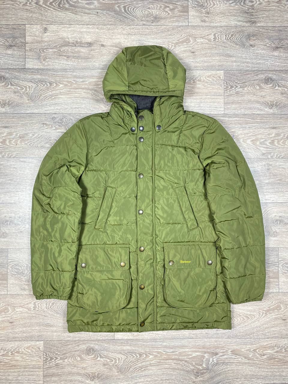 Men`s Barbour Retail Fairford Fibre Down Green Parka Jacket