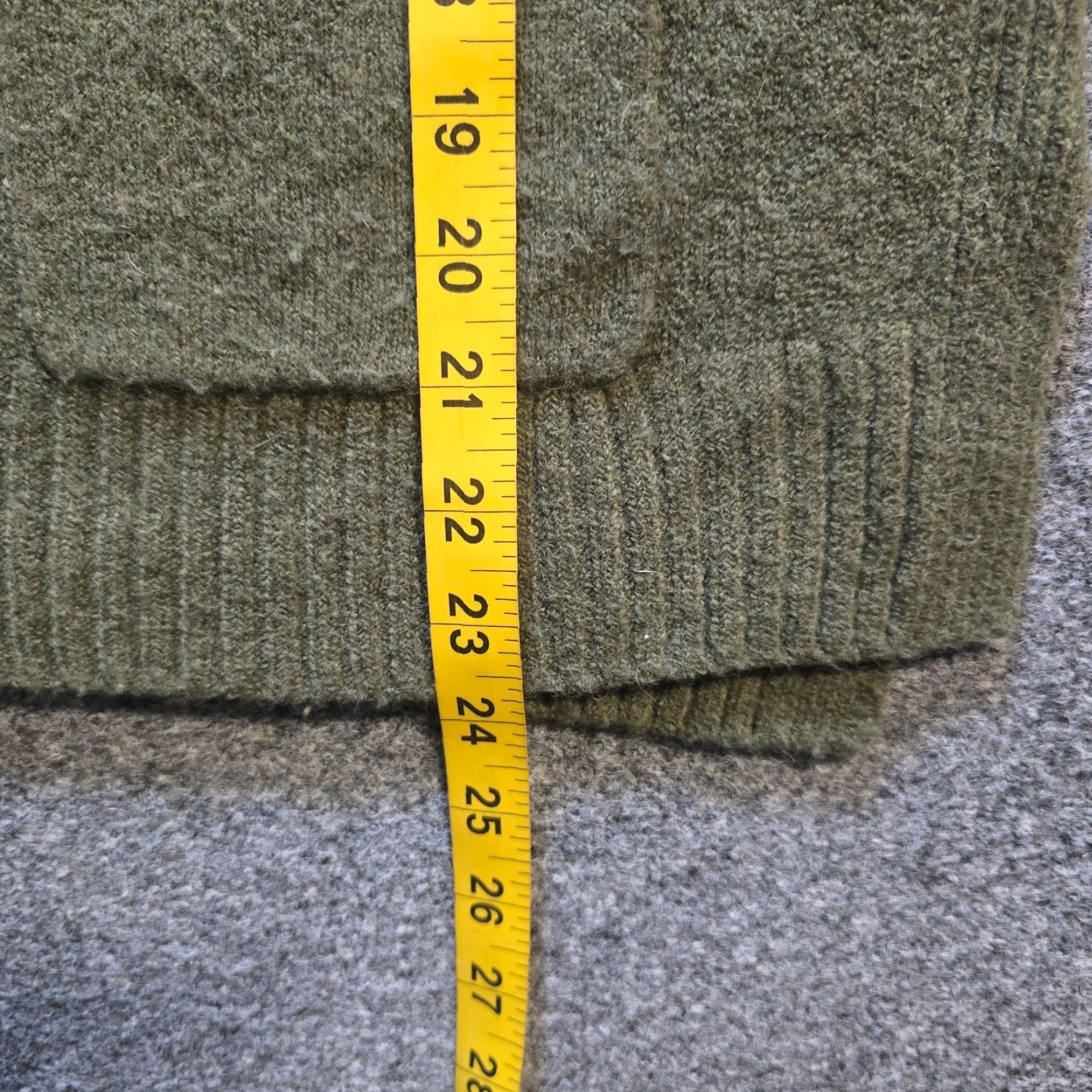J.Crew J.CREW Cardigan SW eater Women M Green Merino Wool Alpaca Blend Regular Knit V-Neck Button Capstone? Size M / US 6-8 / IT 42-44 - 6 Thumbnail