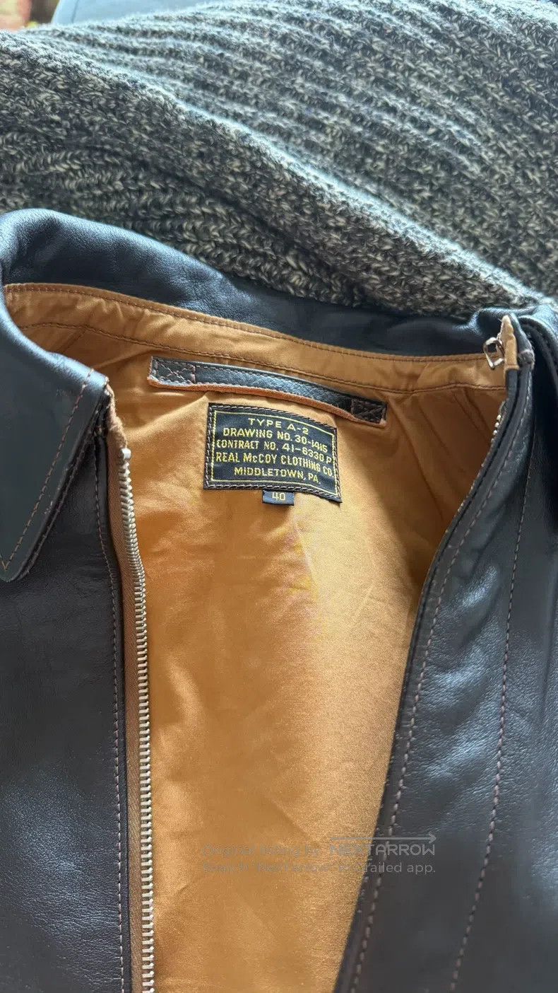 The Real McCoy's The Real McCoys A-2 leather coat Size US XXS / EU 40 - 1 Thumbnail
