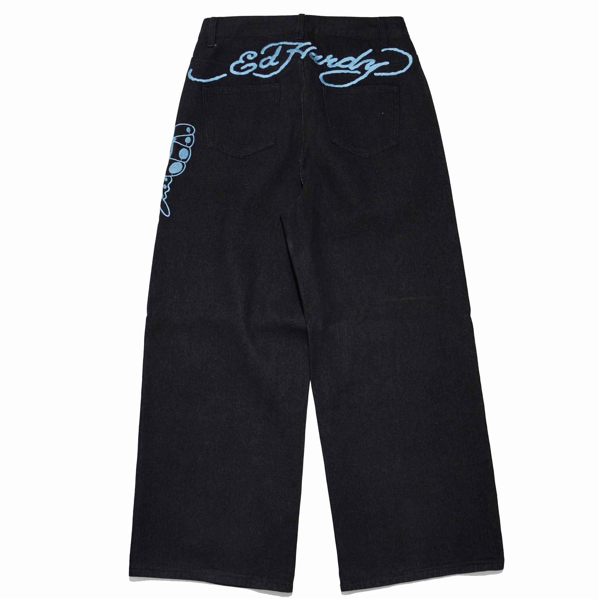 Ed Hardy [Defects & Button Lost] Ed Hardy Jeans Baggy Streetwear Size US 32 / EU 48 - 2 Thumbnail