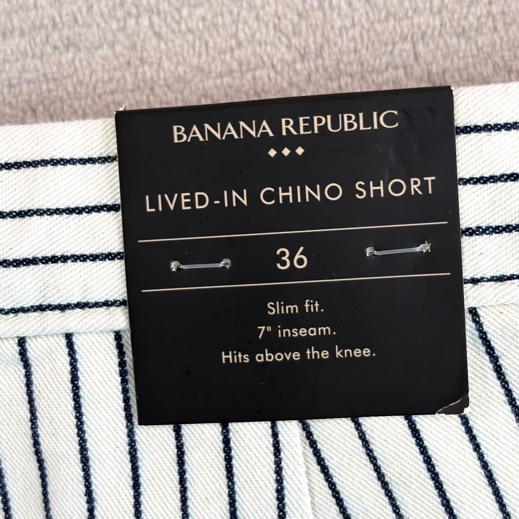 Banana Republic NWT Banana Republic 7" Lived-In Chino Shorts with Single Welt Back Pockets. Size US 36 / EU 52 - 3 Thumbnail