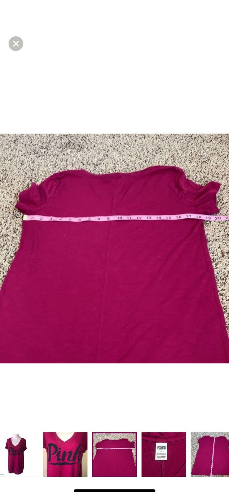 Victoria's Secret Pink Victoria’s Secret XS logo v neck tee Size S / US 4 / IT 40 - 3 Thumbnail