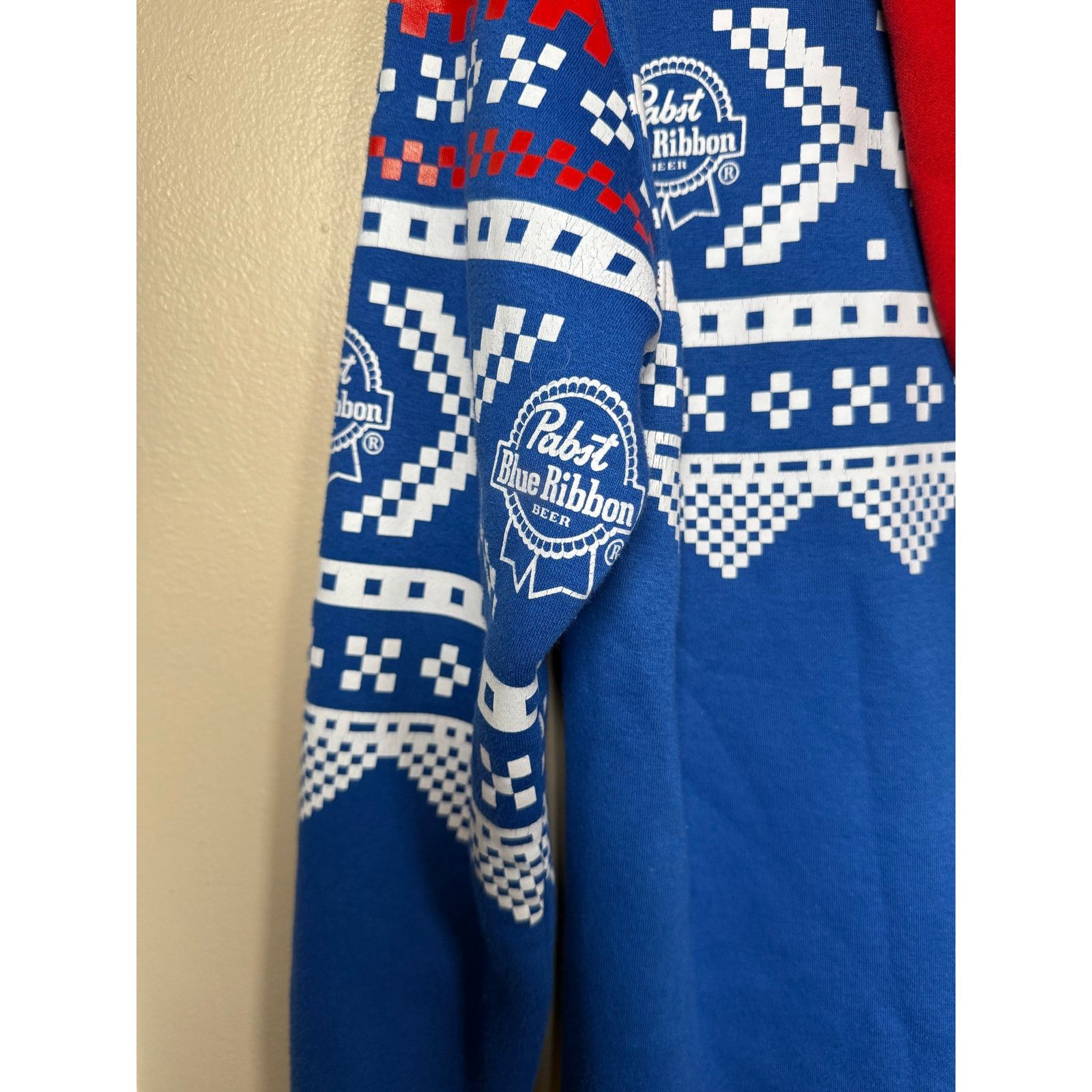 Pabst Blue Ribbon Ltd Ed. Pabst Blue Ribbon (PBR) Fair Isle Onesie Jumpsuit M Size US 32 / EU 48 - 12 Thumbnail