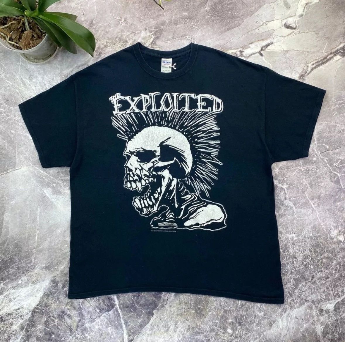 Band Tees × Vintage The Exploited Total Chaos Vintage 1998 T shirt Punk Skull Size US XXL / EU 58 / 5 - 1 Thumbnail