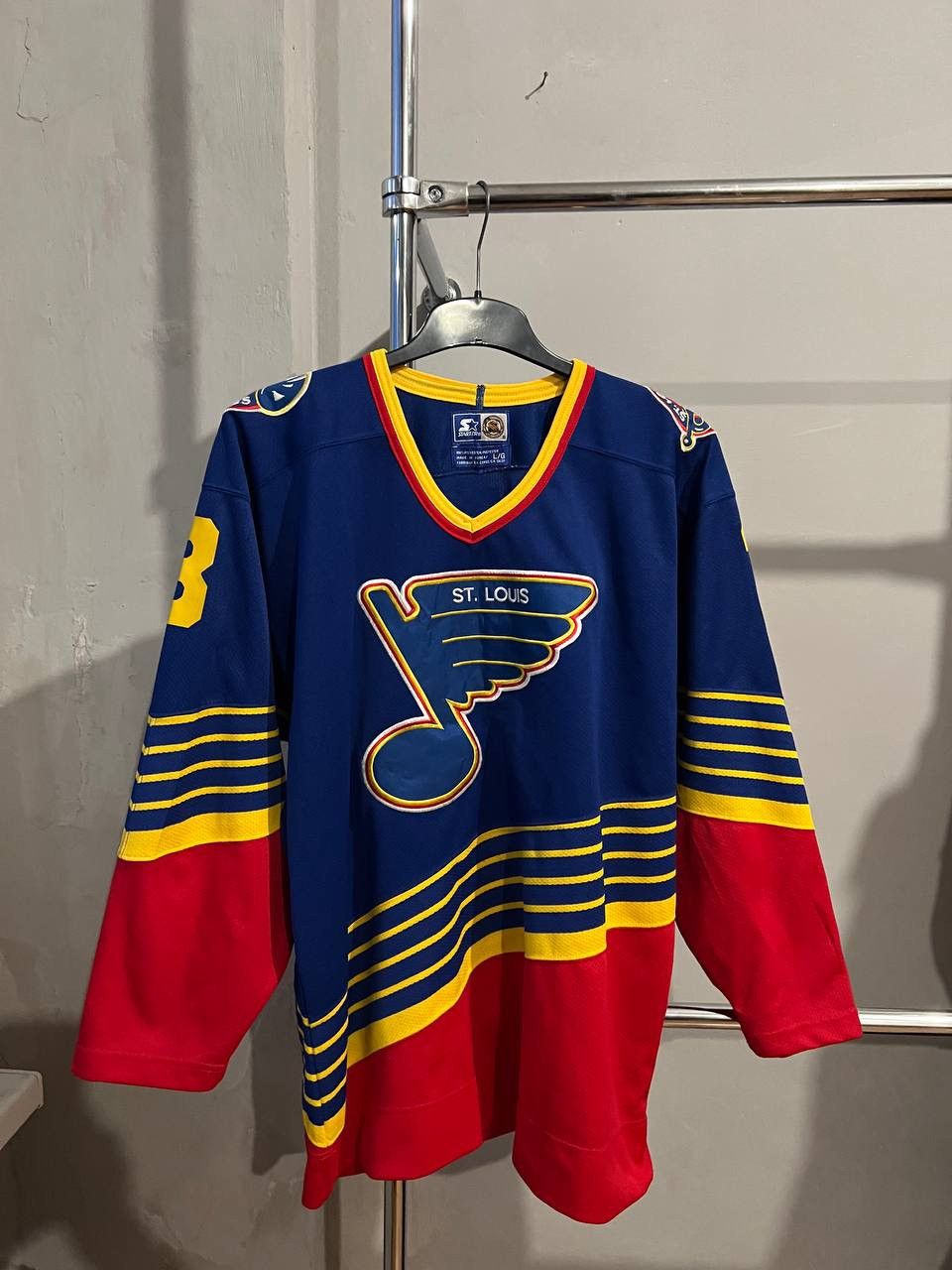 NHL 90’S ST LOUIS BLUES #3 STARTER HOCKEY JERSEY SHIRT SIZE L Size US L / EU 52-54 / 3 - 3 Thumbnail