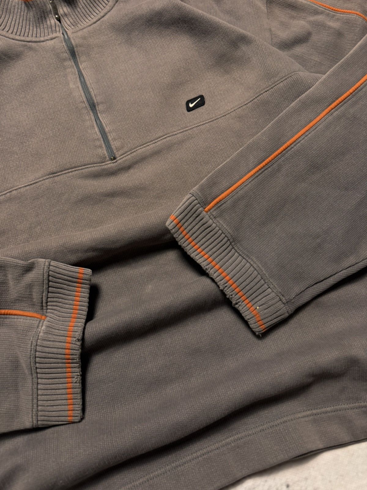 Nike × Vintage NIKE 1/3 zip VINTAGE BASIX LOGO OVERSIZE BOXY SWEATSHIRT Size US XL / EU 56 / 4 - 4 Thumbnail