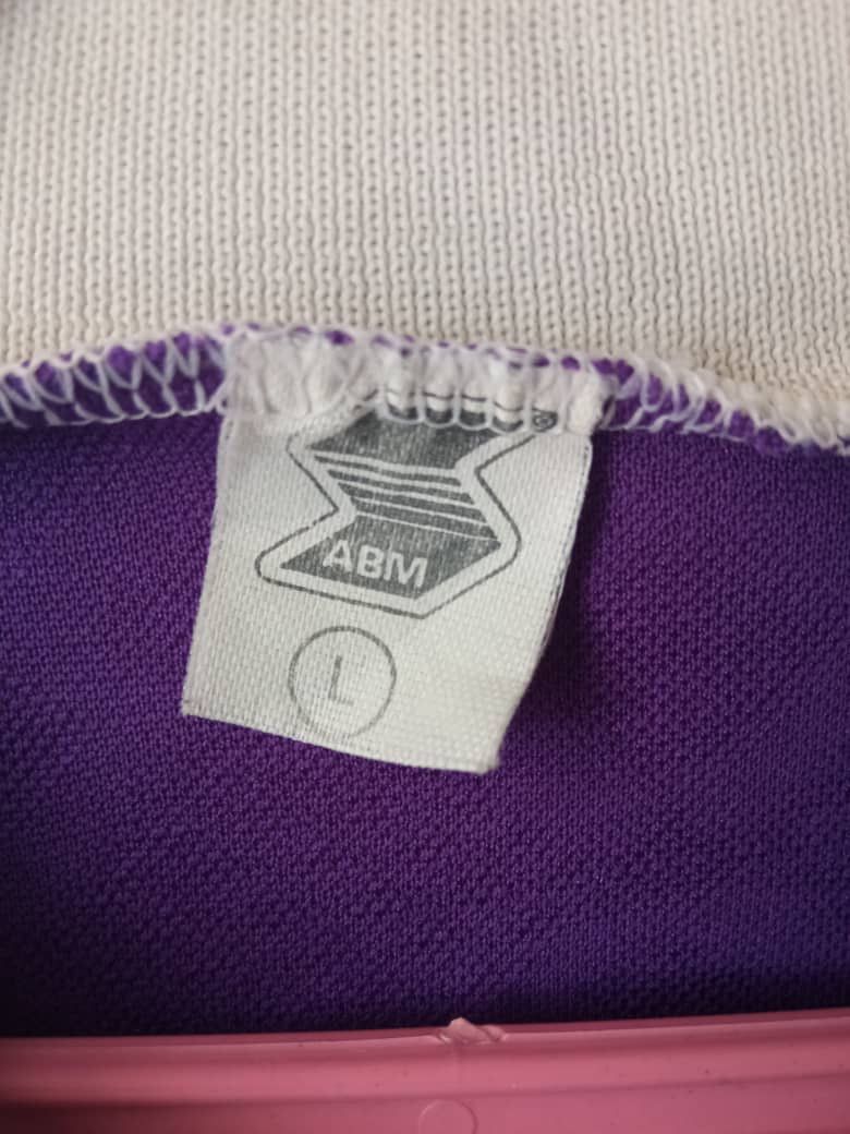 Vintage Rare Cenisia Calcio 90s ABM Match worn PEPSI Jersey Purple Size US L / EU 52-54 / 3 - 7 Thumbnail