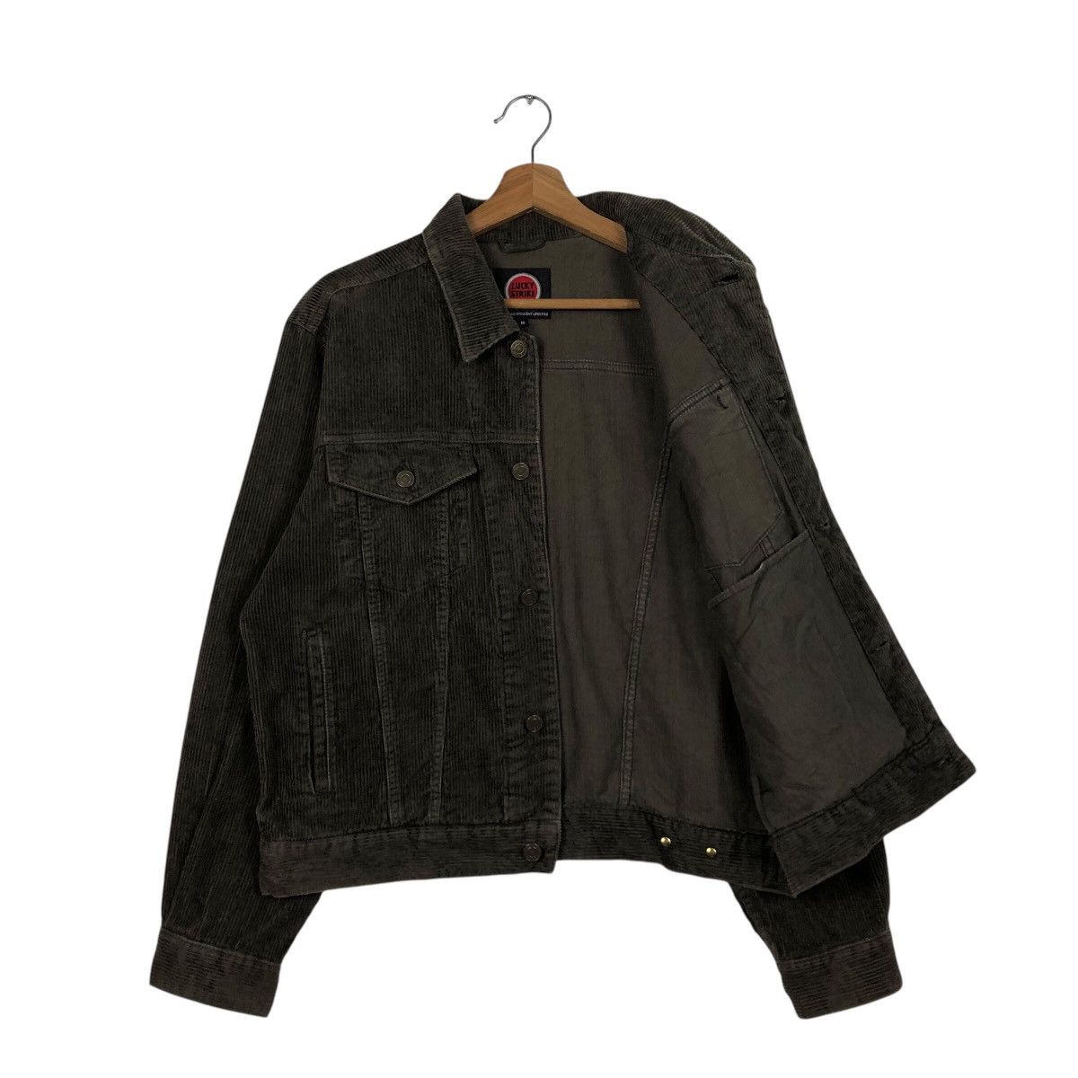 Japanese Brand × Vintage 📌Vintage Trucker Biker Jacket Lucky Strike Originals Size US M / EU 48-50 / 2 - 12 Thumbnail