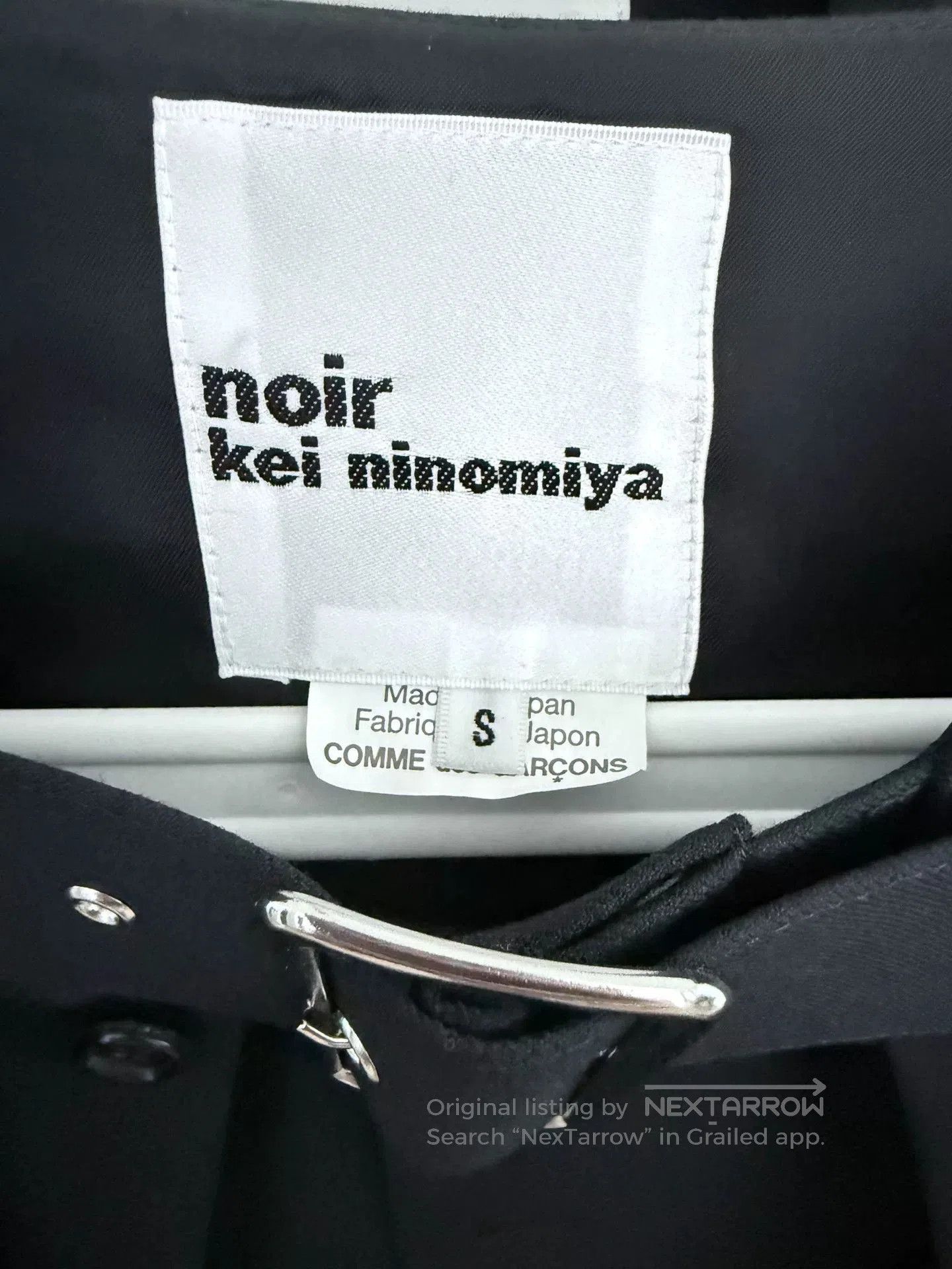 Comme des Garcons Comme des Garcons CDG Noir Buckle Short Jacket. Size US S / EU 44-46 / 1 - 4 Thumbnail