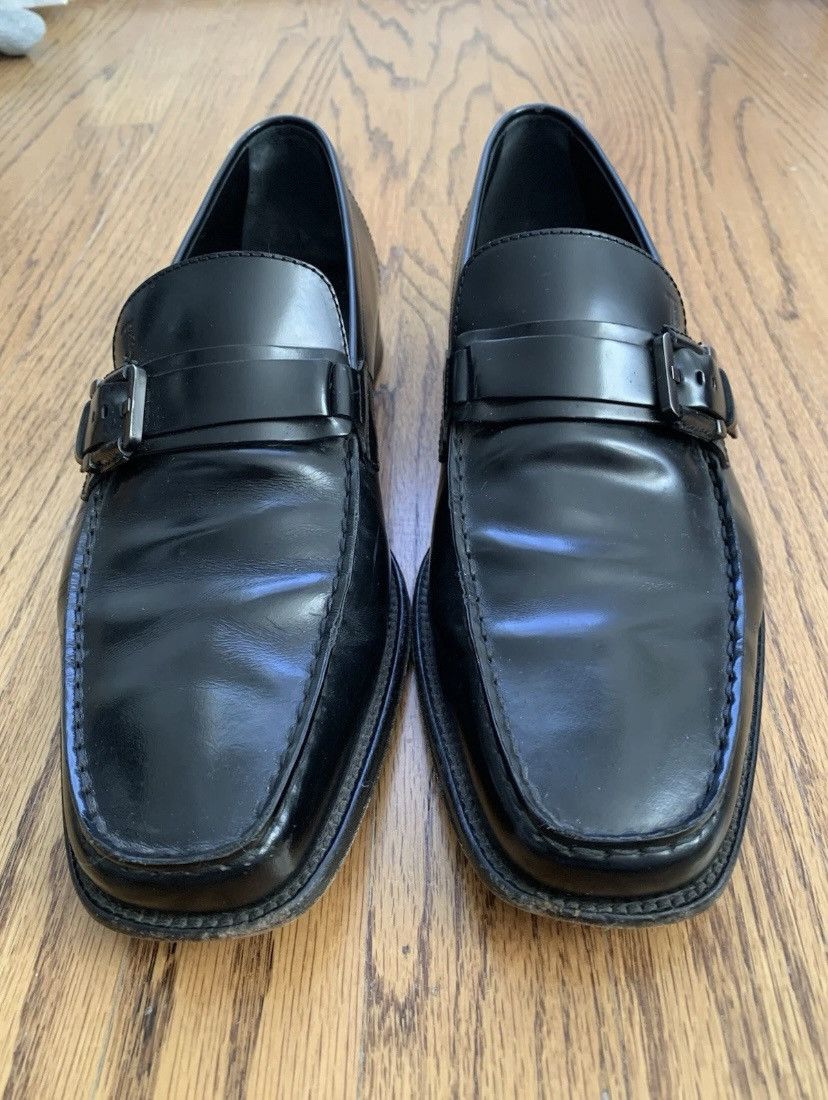 Tod’s Men’s Black Leather Buckle Loafers Size 9 US