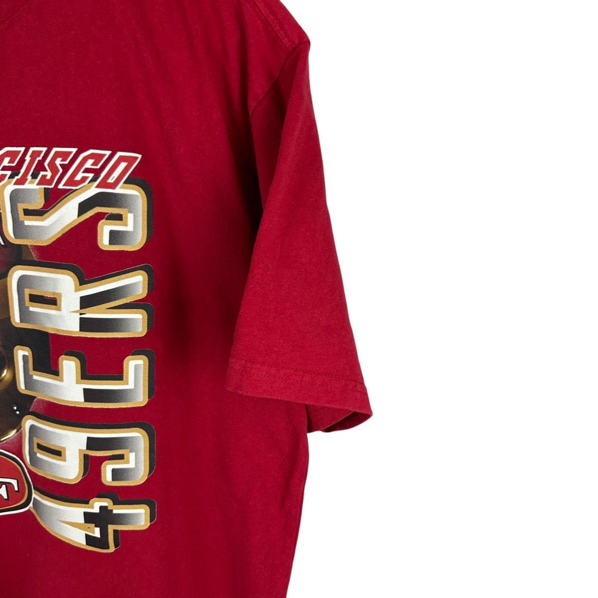 NFL × Vintage Mens Y2K San Francisco Vintage Style 49ers Helmet Shirt Size US L / EU 52-54 / 3 - 4 Thumbnail