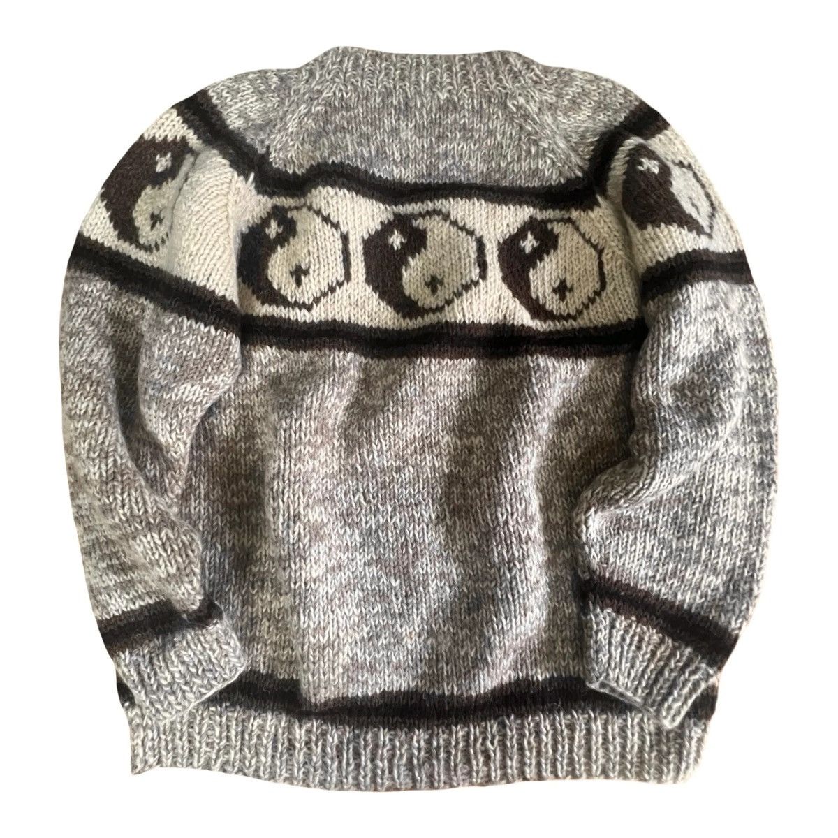 Vintage Rare Vintage 80’s Hand Knit Yin Yang Sweater Made In Nepal M Size US M / EU 48-50 / 2 - 2 Thumbnail