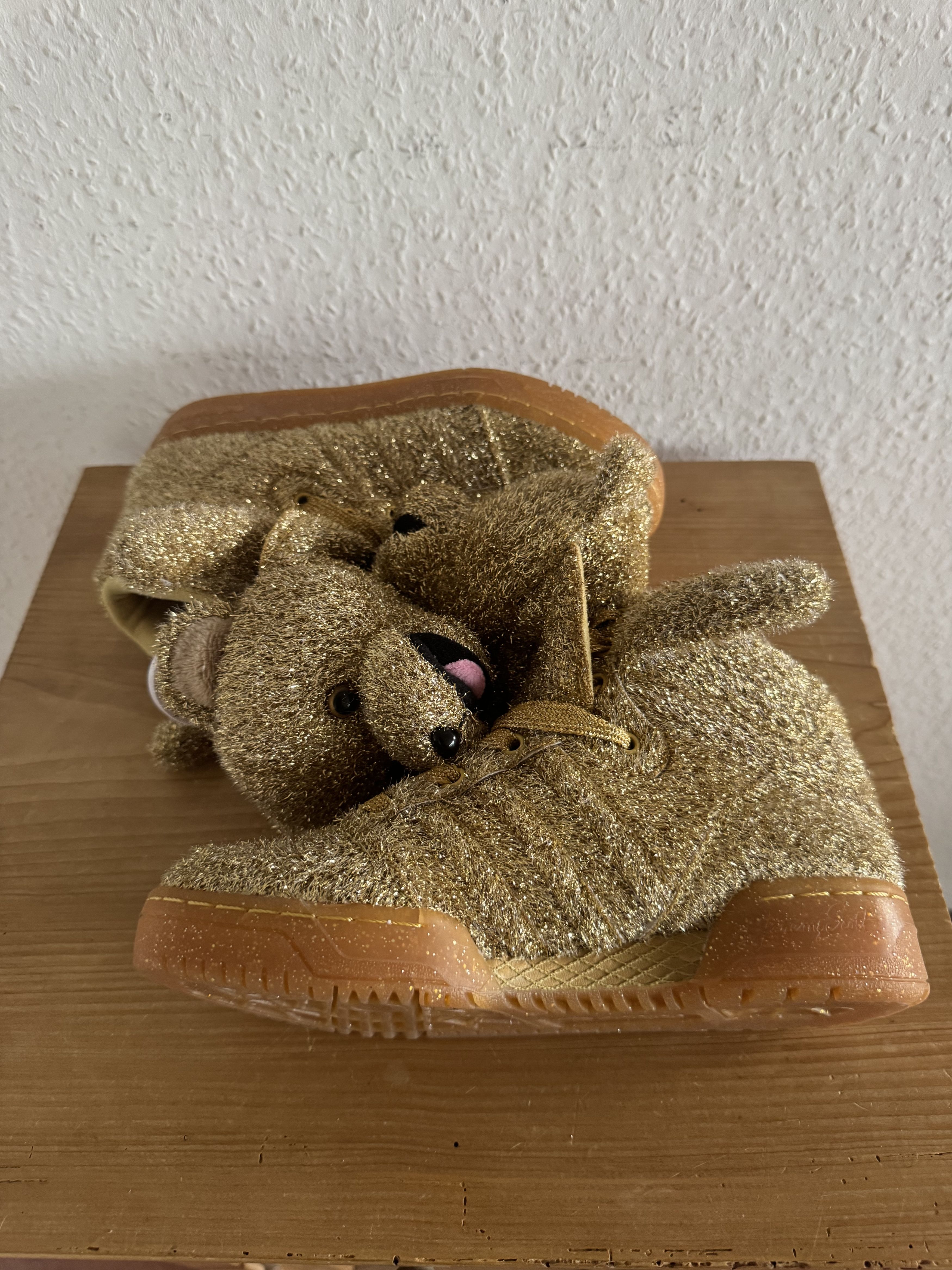 Adidas × Jeremy Scott Gold Teddy Bear Sneakers Size US 5.5 / IT 35.5 - 9 Thumbnail