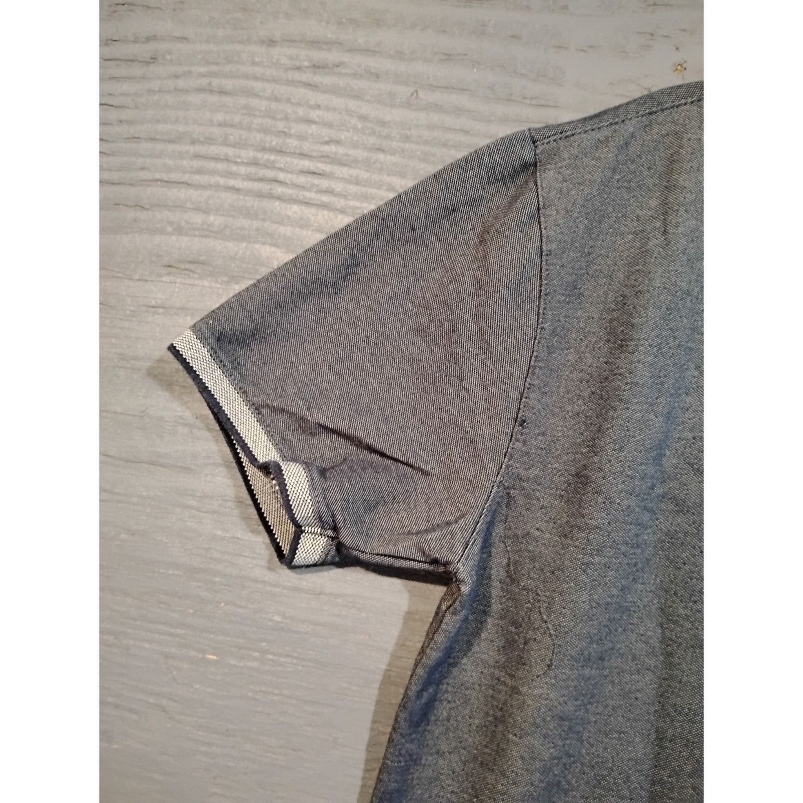 Other D & F Mens Gray Collar Shirt (Size Large) Size US L / EU 52-54 / 3 - 12 Thumbnail