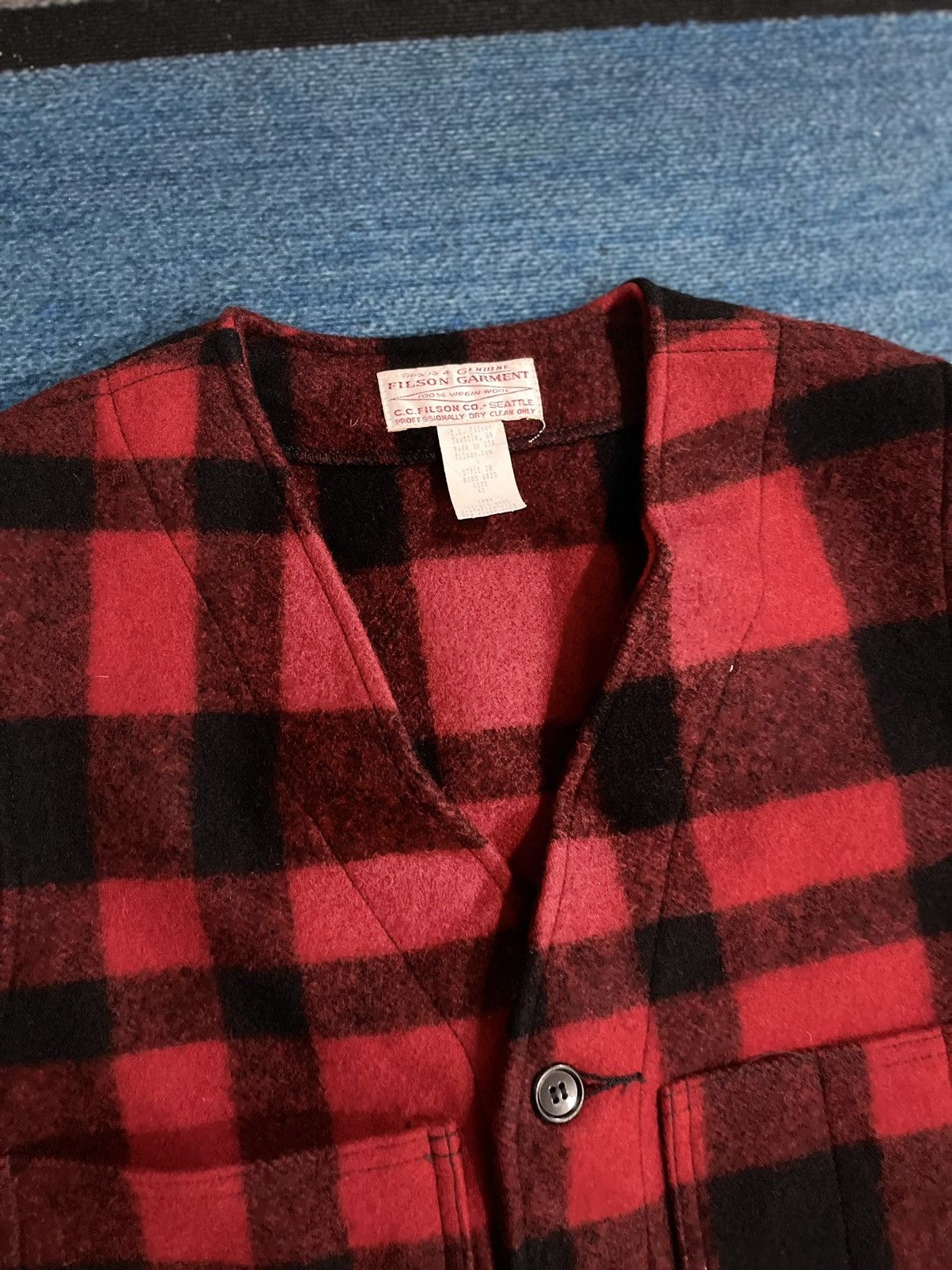 Filson Vintage Filson Garment Mackinaw Wool Vest Size US L / EU 52-54 / 3 - 8 Thumbnail