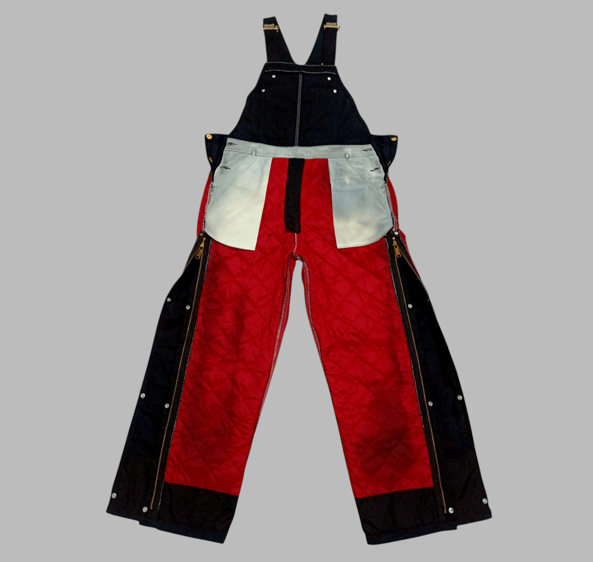 Carhartt Carhartt Duck Zip-to-Thigh Bib Overall/Quilt Lined Size US 37 - 12 Thumbnail