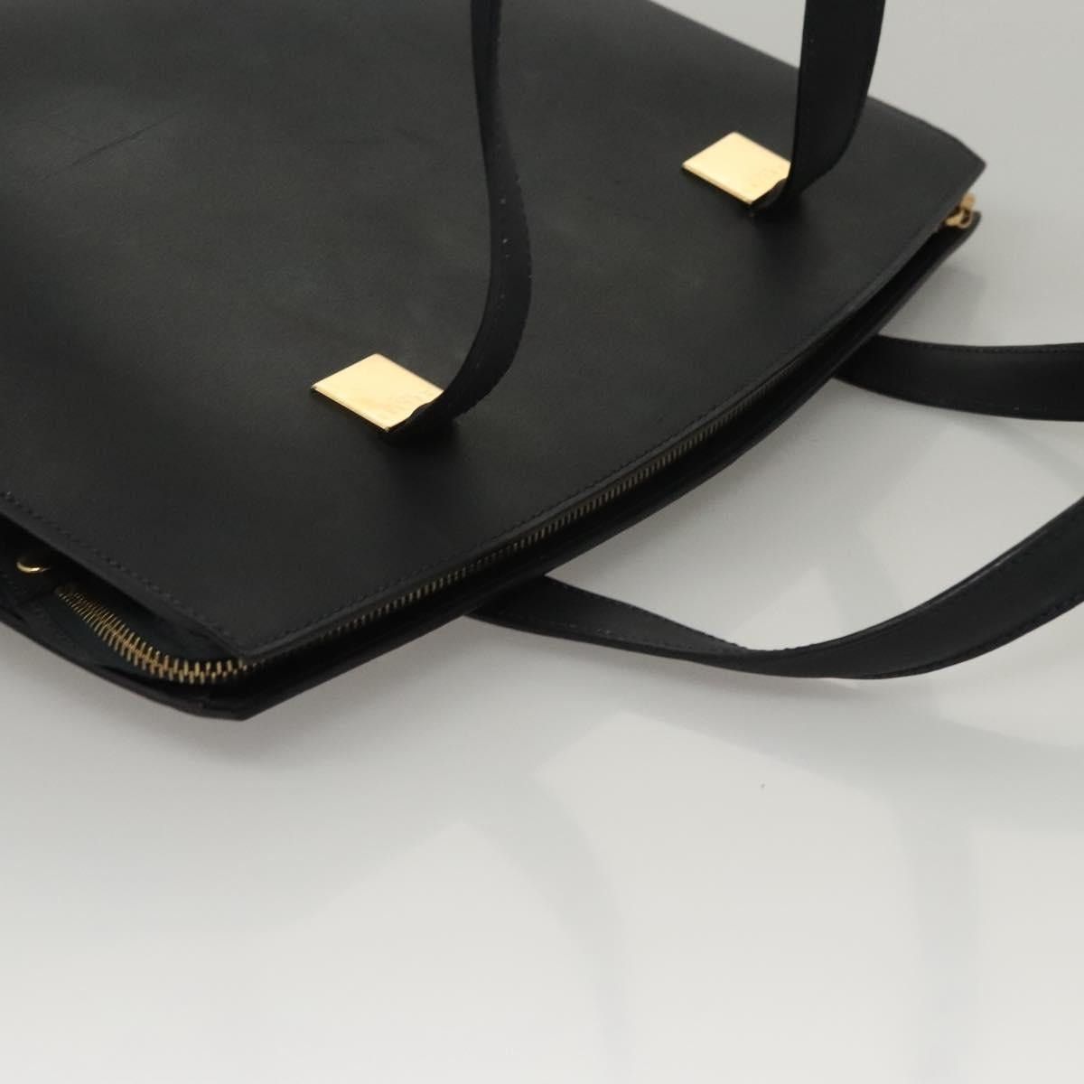 Celine CELINE Hand Bag Leather Navy Gold Size ONE SIZE - 6 Thumbnail