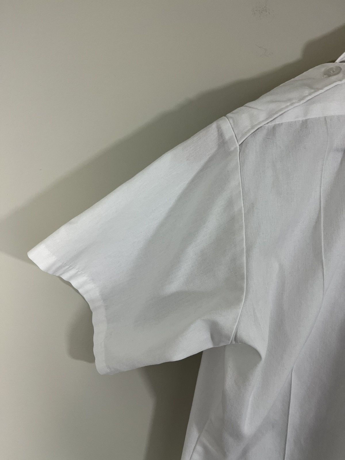 Vintage French Pilot Epaulette Military Pleated Shirt Size US M / EU 48-50 / 2 - 13 Thumbnail