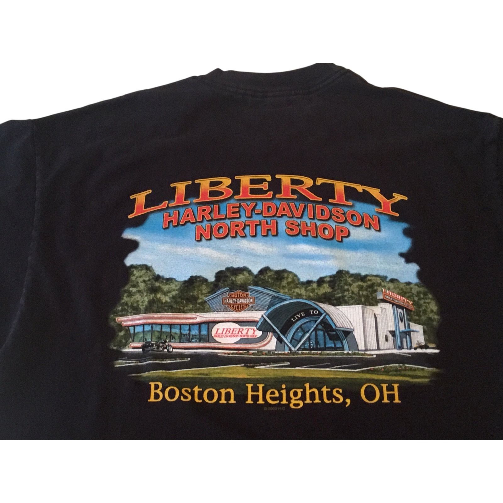 Harley Davidson Harley Davidson T-Shirt Black XL Vintage Boston Heights Ohio Size US XL / EU 56 / 4 - 4 Thumbnail