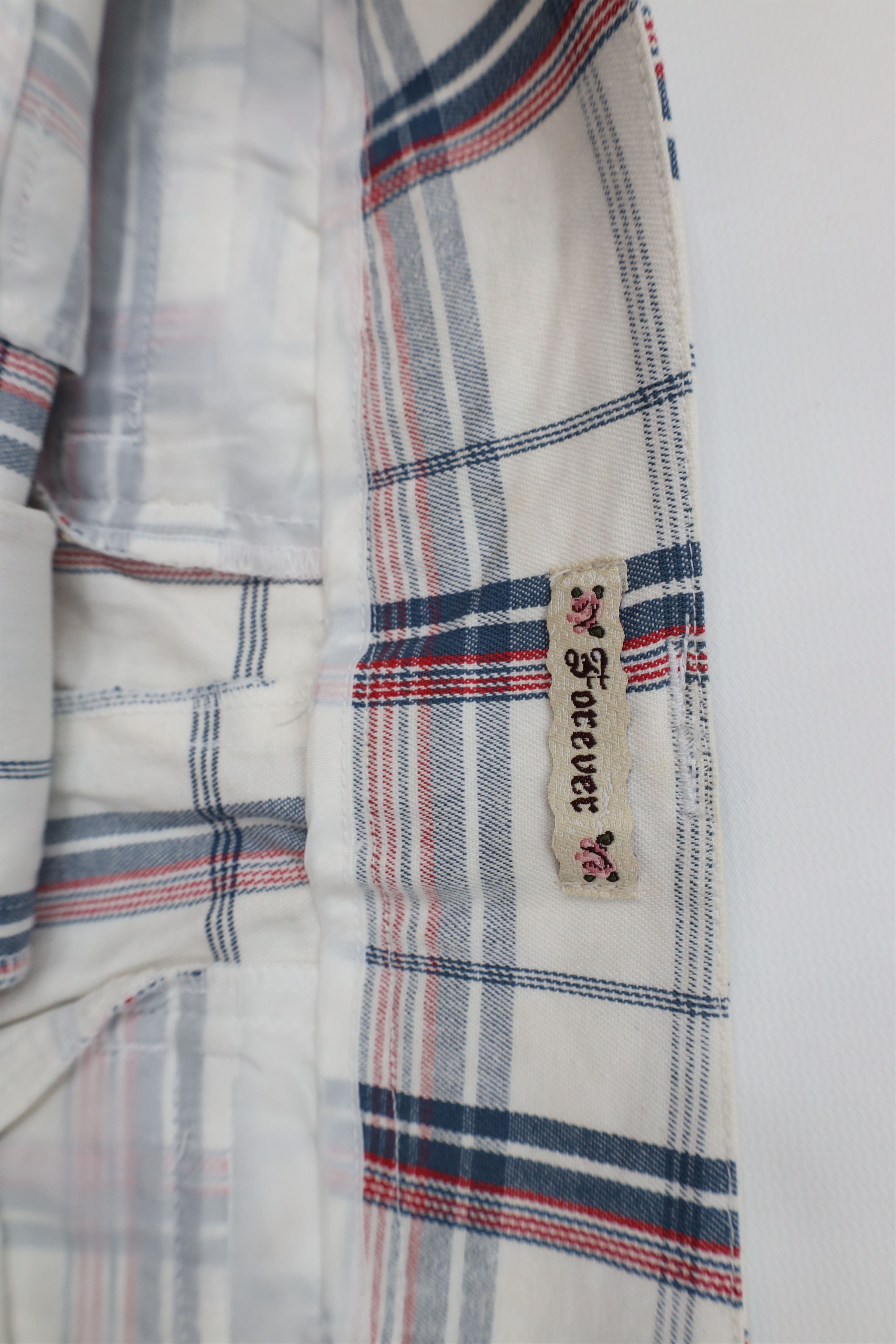 Forever 21 Vintage 90s Y2K Forever 21 Cuffed Bermuda Shorts Plaid Size 32" / US 10 / IT 46 - 7 Thumbnail