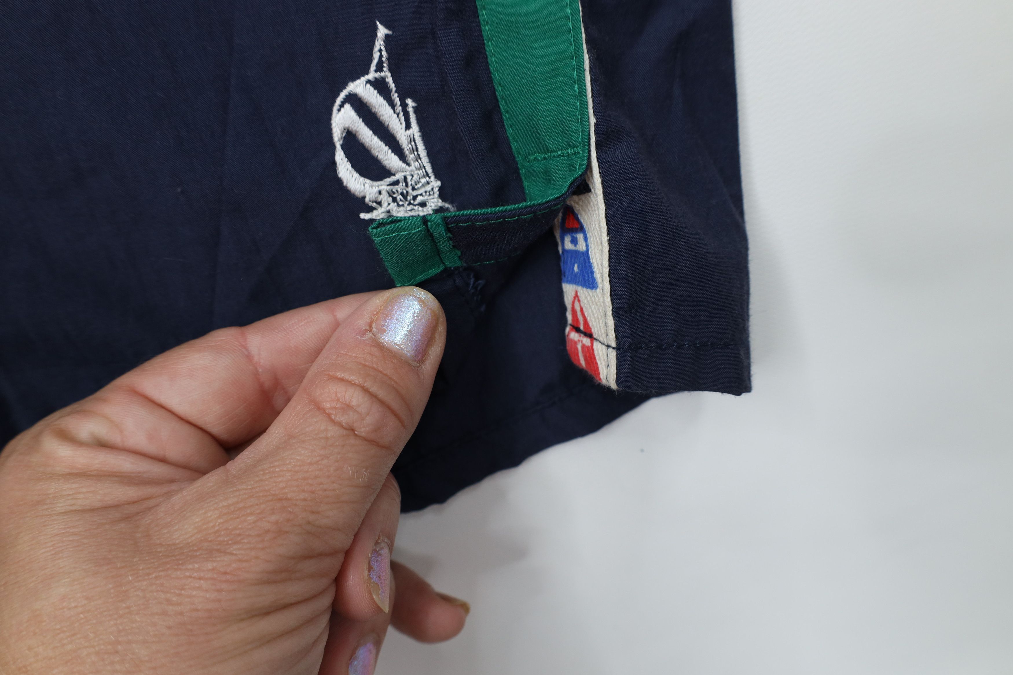 Nautica Deadstock Vintage 90s Nautica Lined Shorts Swim Trunks Size US 36 / EU 52 - 12 Thumbnail