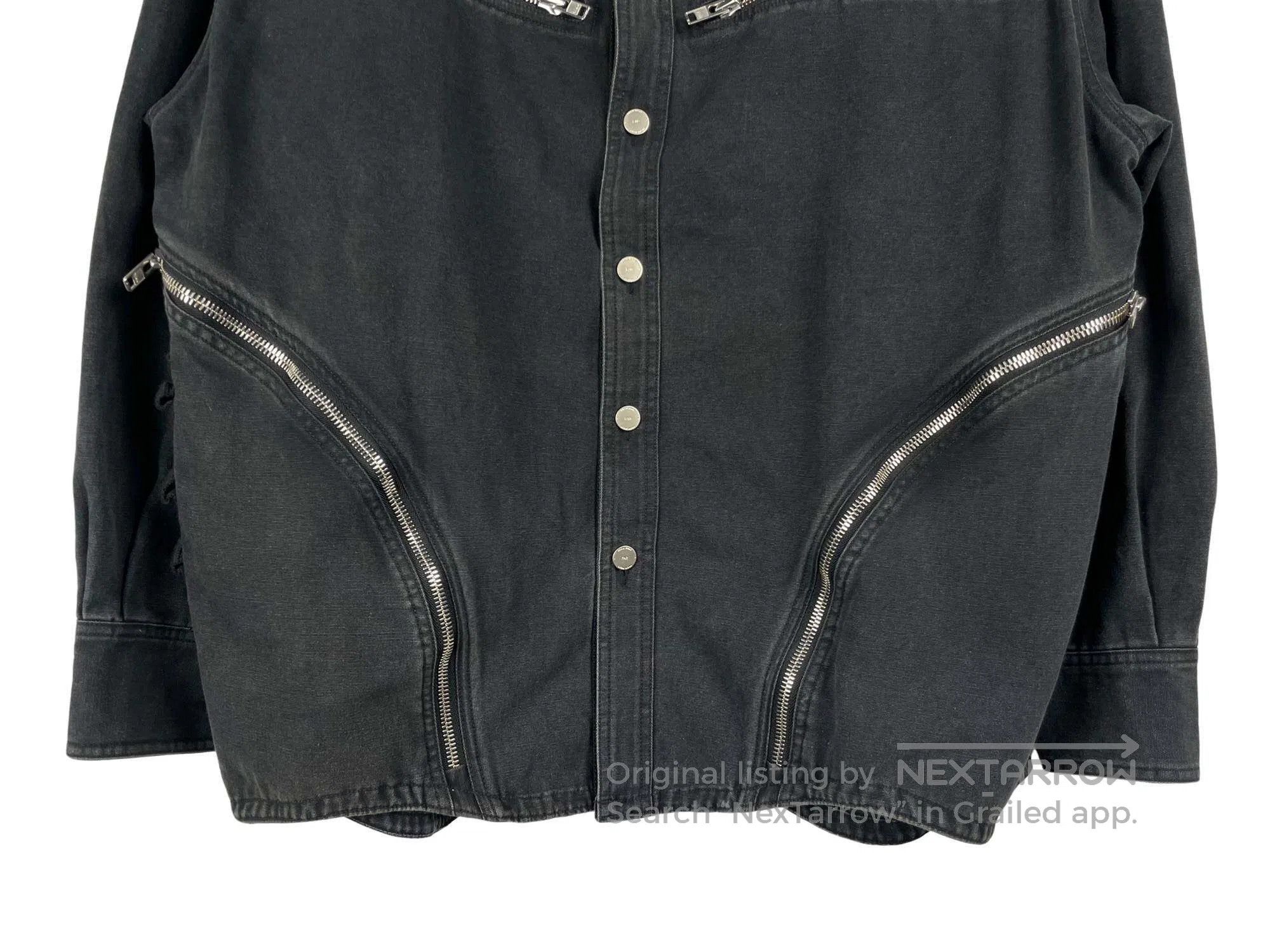 Other Far Archive Distressed Wash Multi-Zip Denim Jacket Size US M / EU 48-50 / 2 - 4 Thumbnail