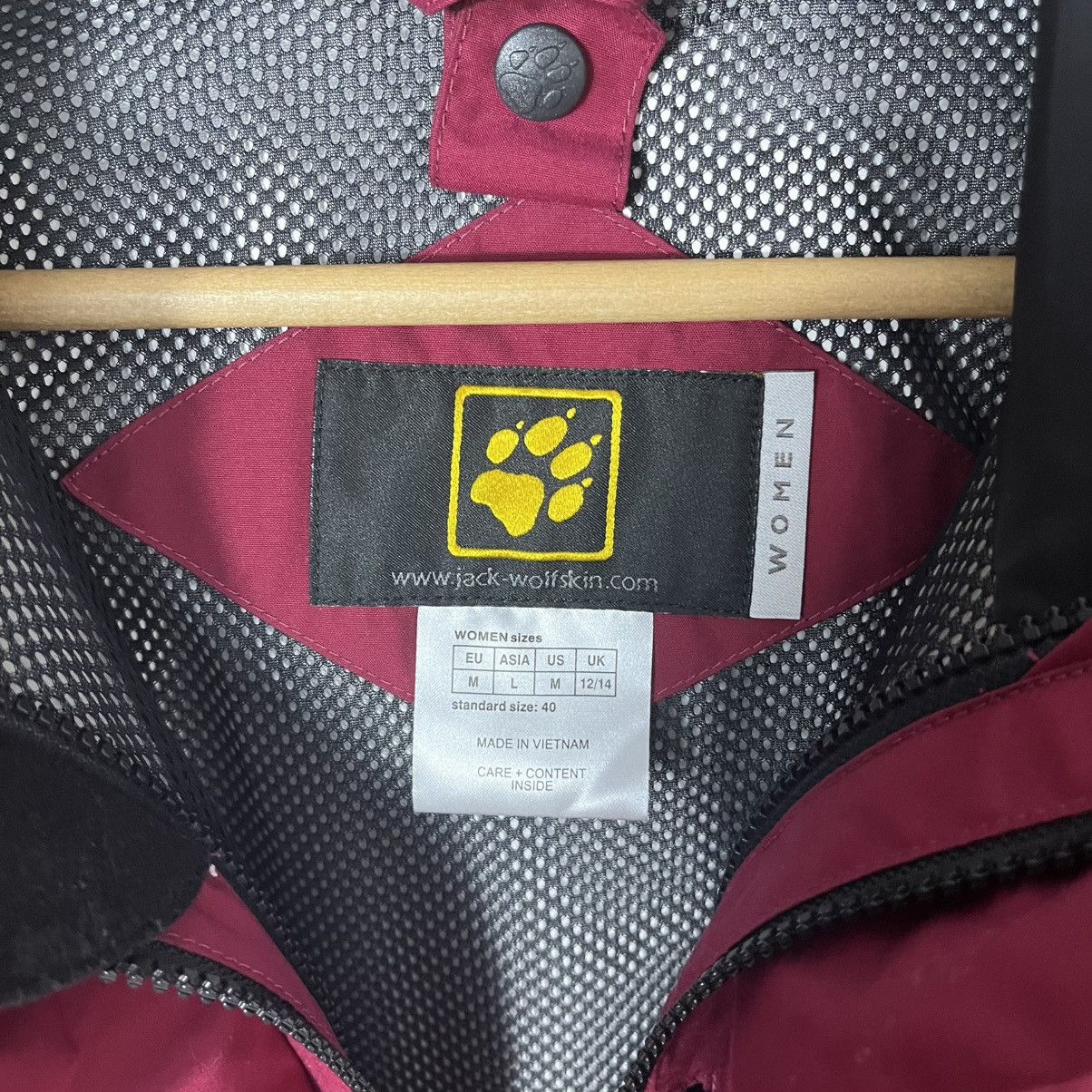 Jack Wolfskin Jack Wolfskin Texapore Waterproof Burgundy Jacket Outdoor Size M / US 6-8 / IT 42-44 - 7 Thumbnail
