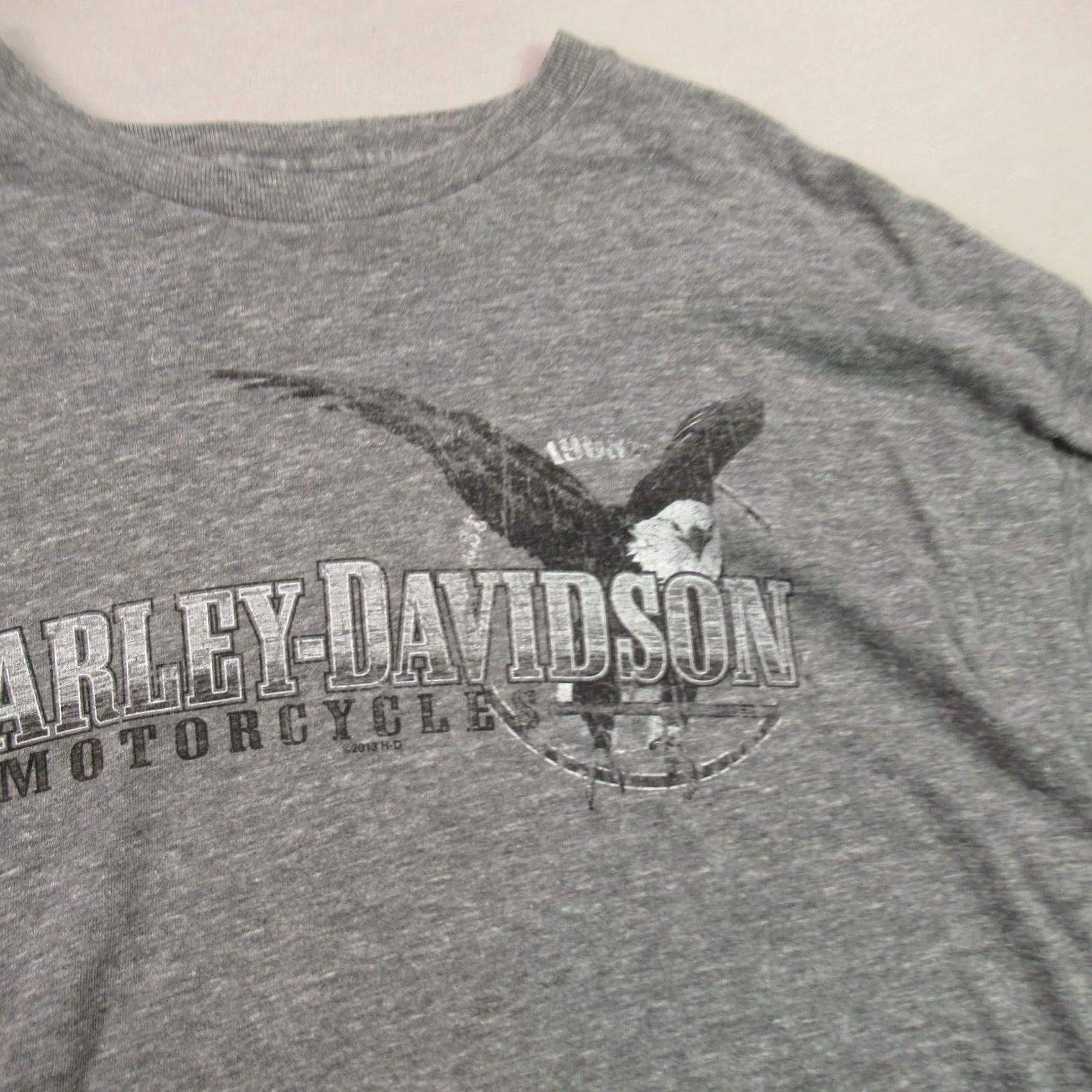 Harley Davidson Harley-Davidson Shirt Mens 3XL Short Sleeve Crew Neck Gray Janesville Monroe WI Size US XXL / EU 58 / 5 - 2 Thumbnail
