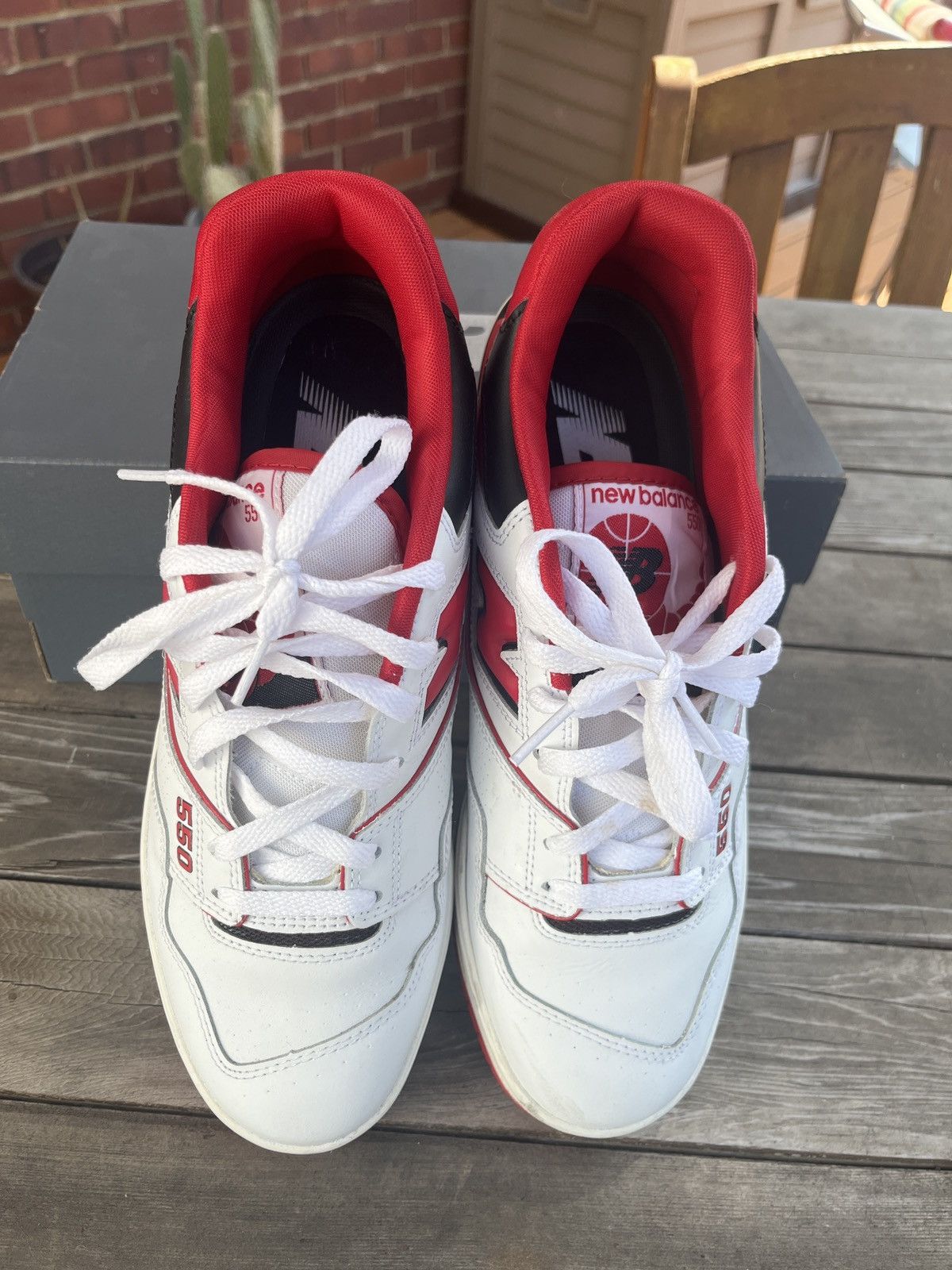 New Balance New Balance 550 “White Team Red” Size US 10 / EU 43 - 5 Thumbnail